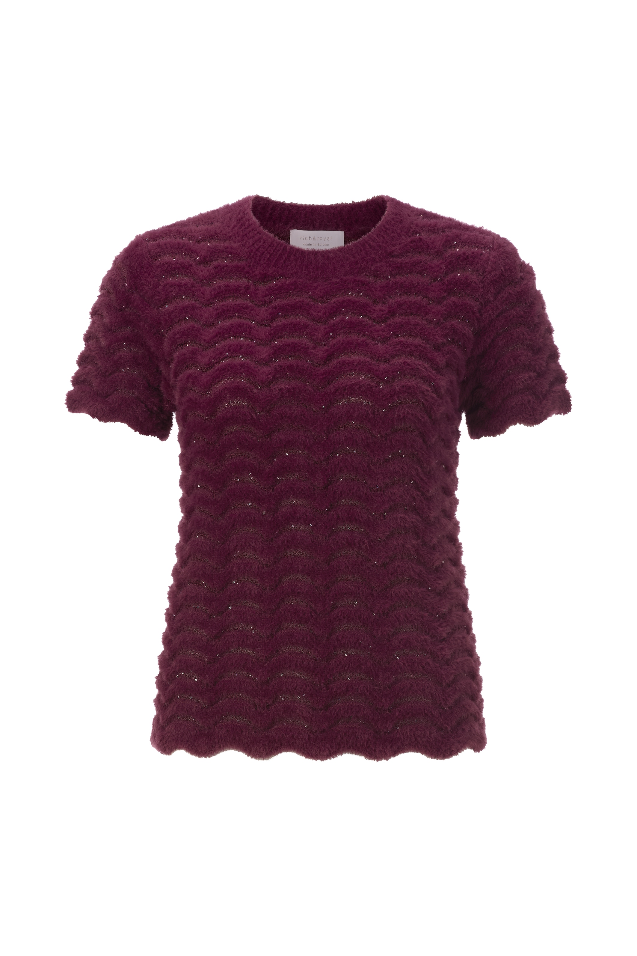 RICHROYAL Strickpullover, Mit Rundhalsausschnitt