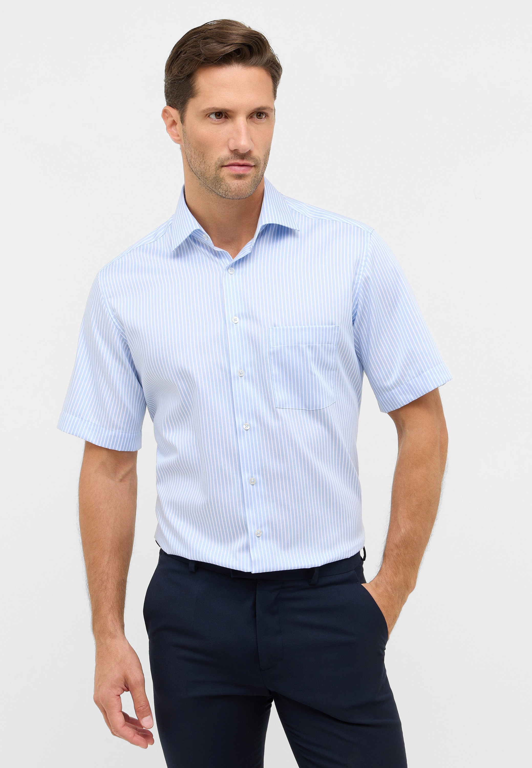 Eterna Kurzarmhemd "MODERN FIT", NON IRON (bügelfrei) günstig online kaufen