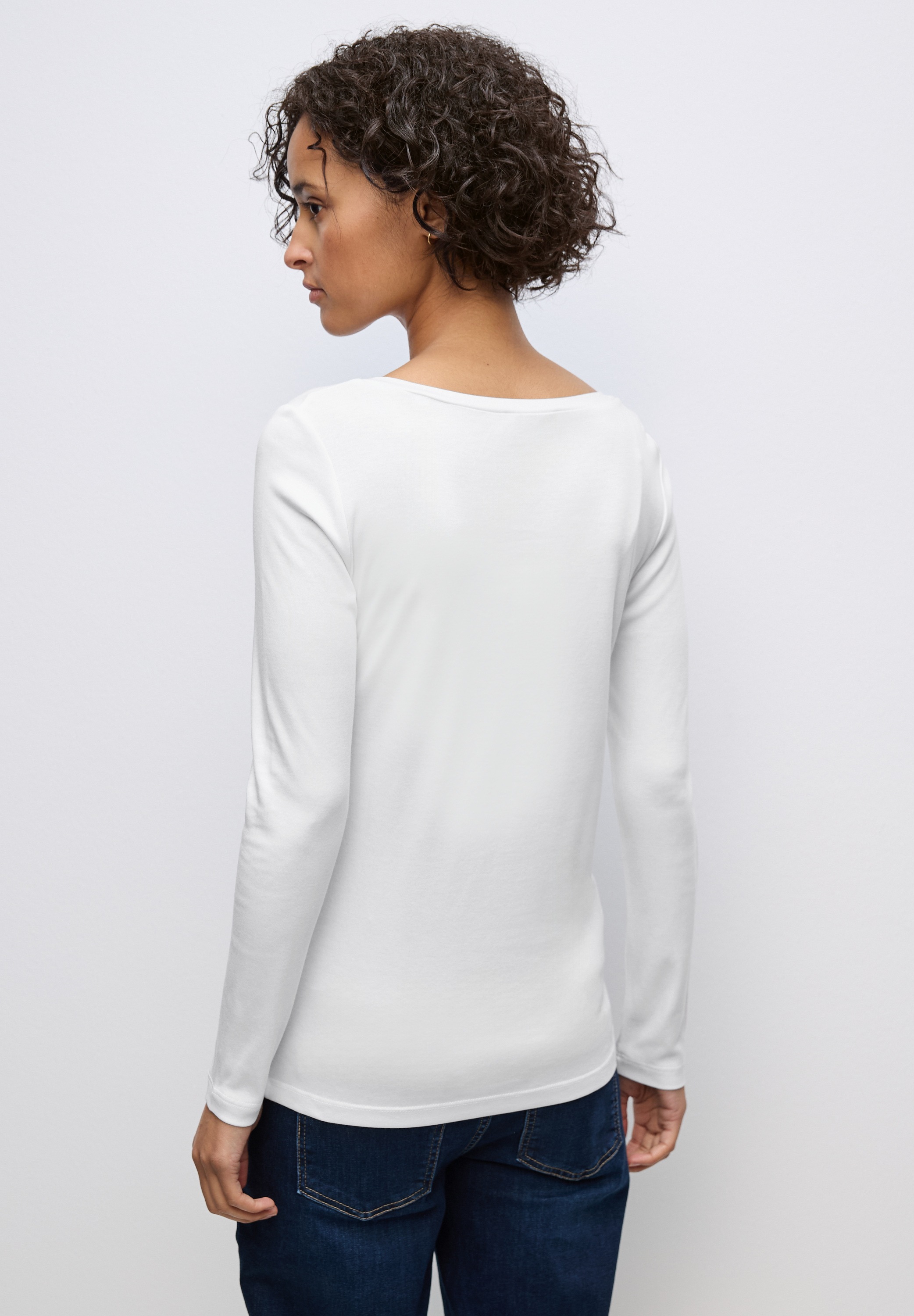 STREET ONE Langarmshirt, im soften Baumwoll-Mix