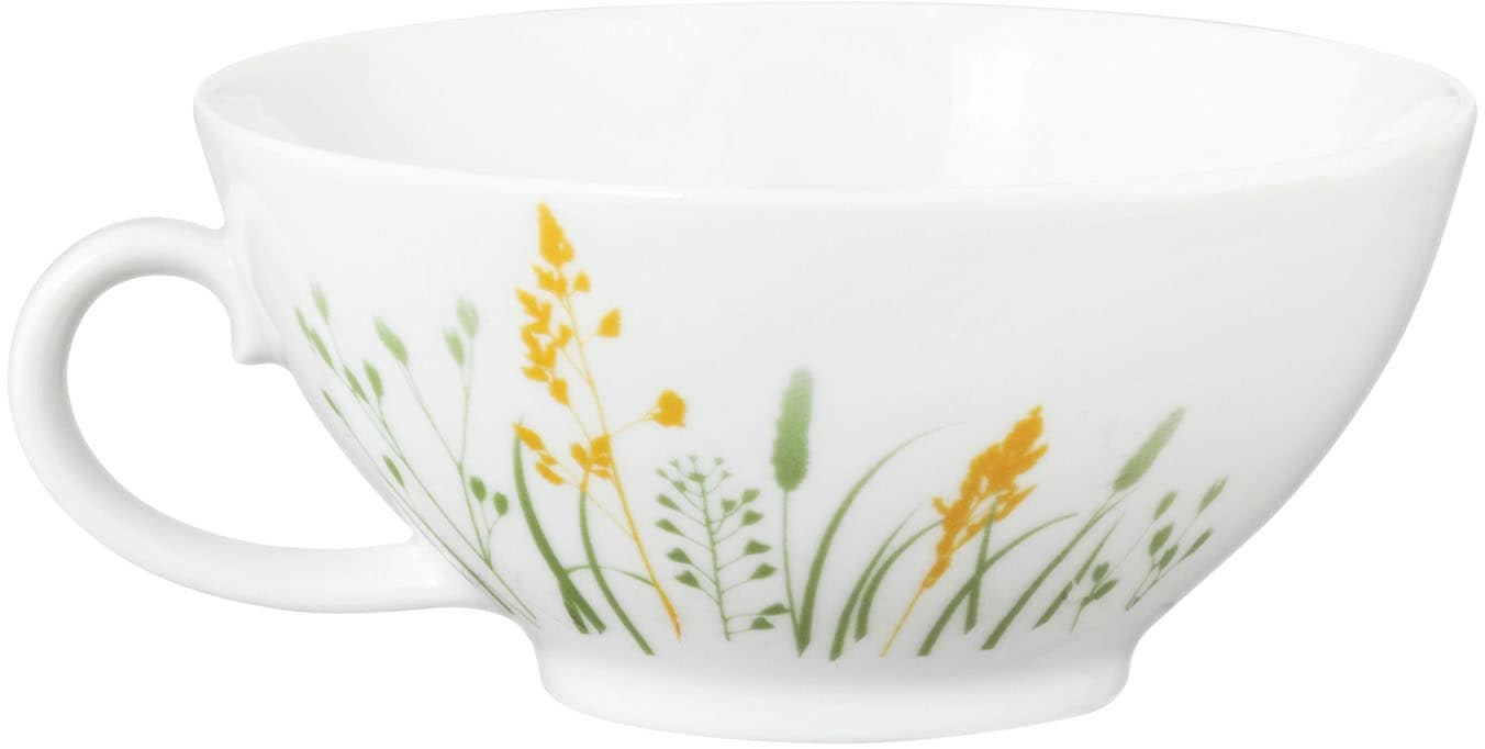 Seltmann Weiden Teeservice »Geschirr-Set, 18 Teile, Liberty Meadow Grasses, klein«, (Set, 18 tlg., 6x Teeobertasse klein 0,14 l, 6x Teeuntertasse, 6x Brotteller), Tassen, Untertassen, Teller, Made in Germany, 18 Teile, für 6 Personen