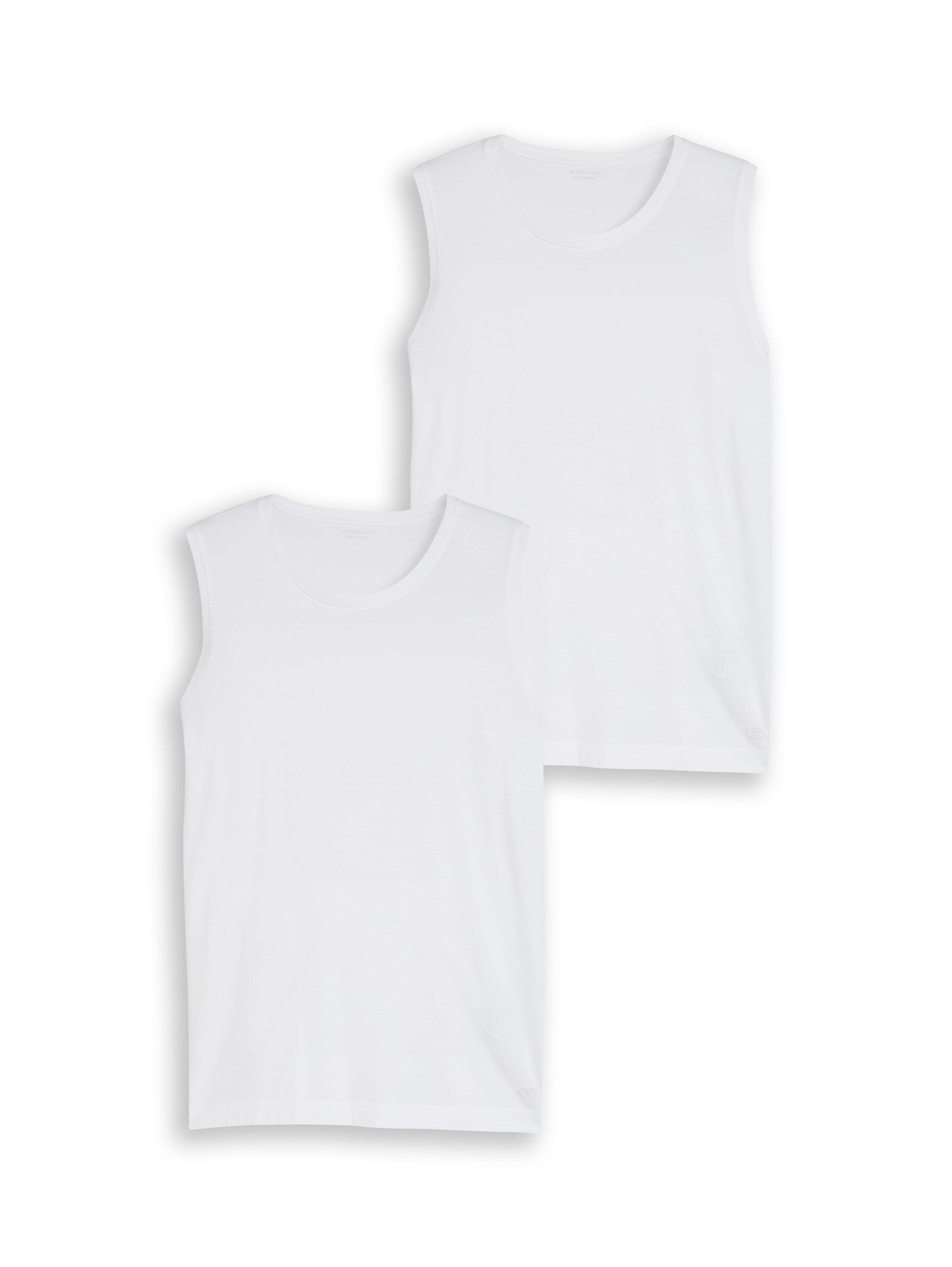 TOM TAILOR Rundhalsshirt 2 2er Pack Shirts mit Rundhals und ohne Ärmel