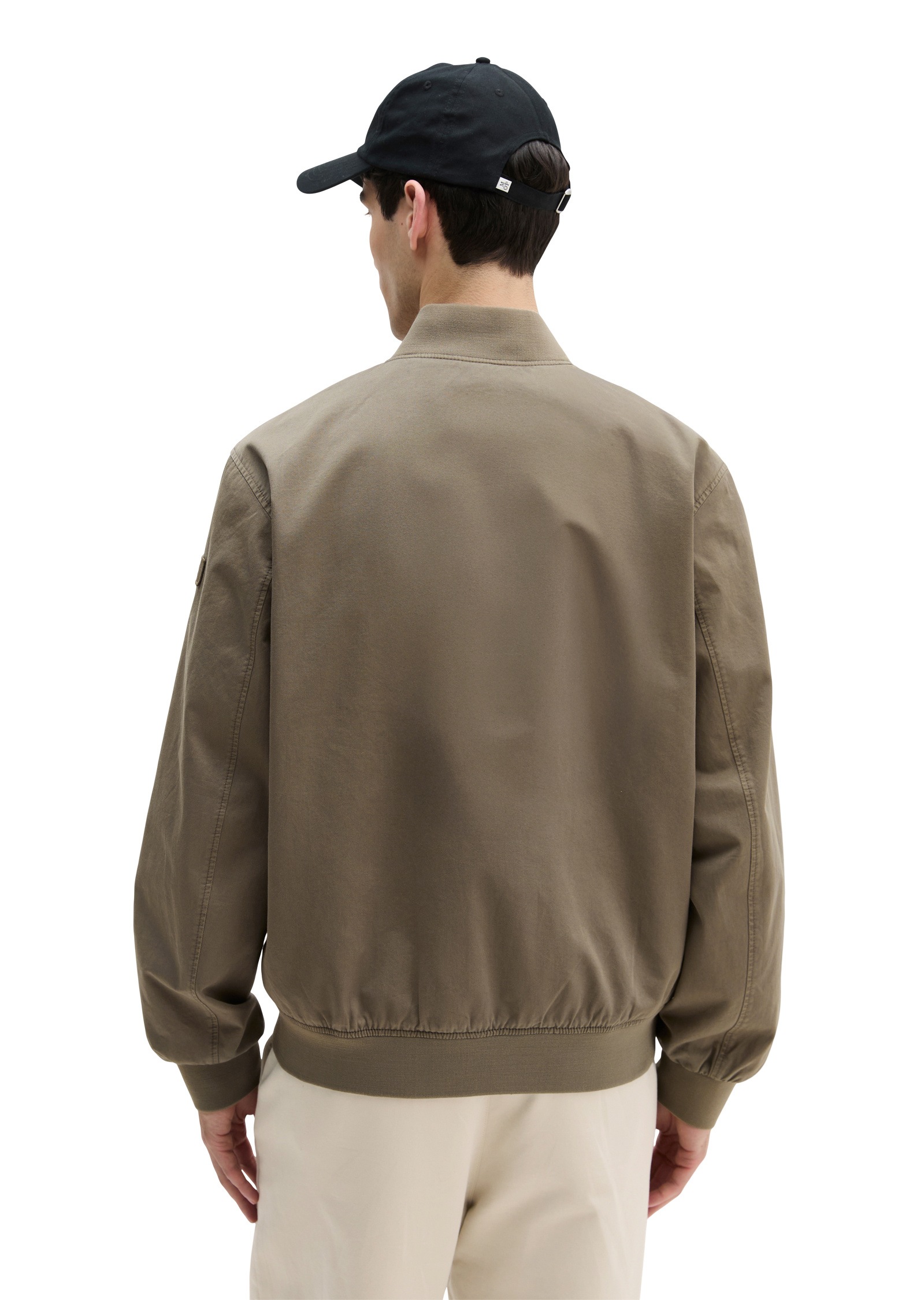 Marc O'Polo Outdoorjacke »aus Bio-Baumwoll-Twill« ohne Kapuze