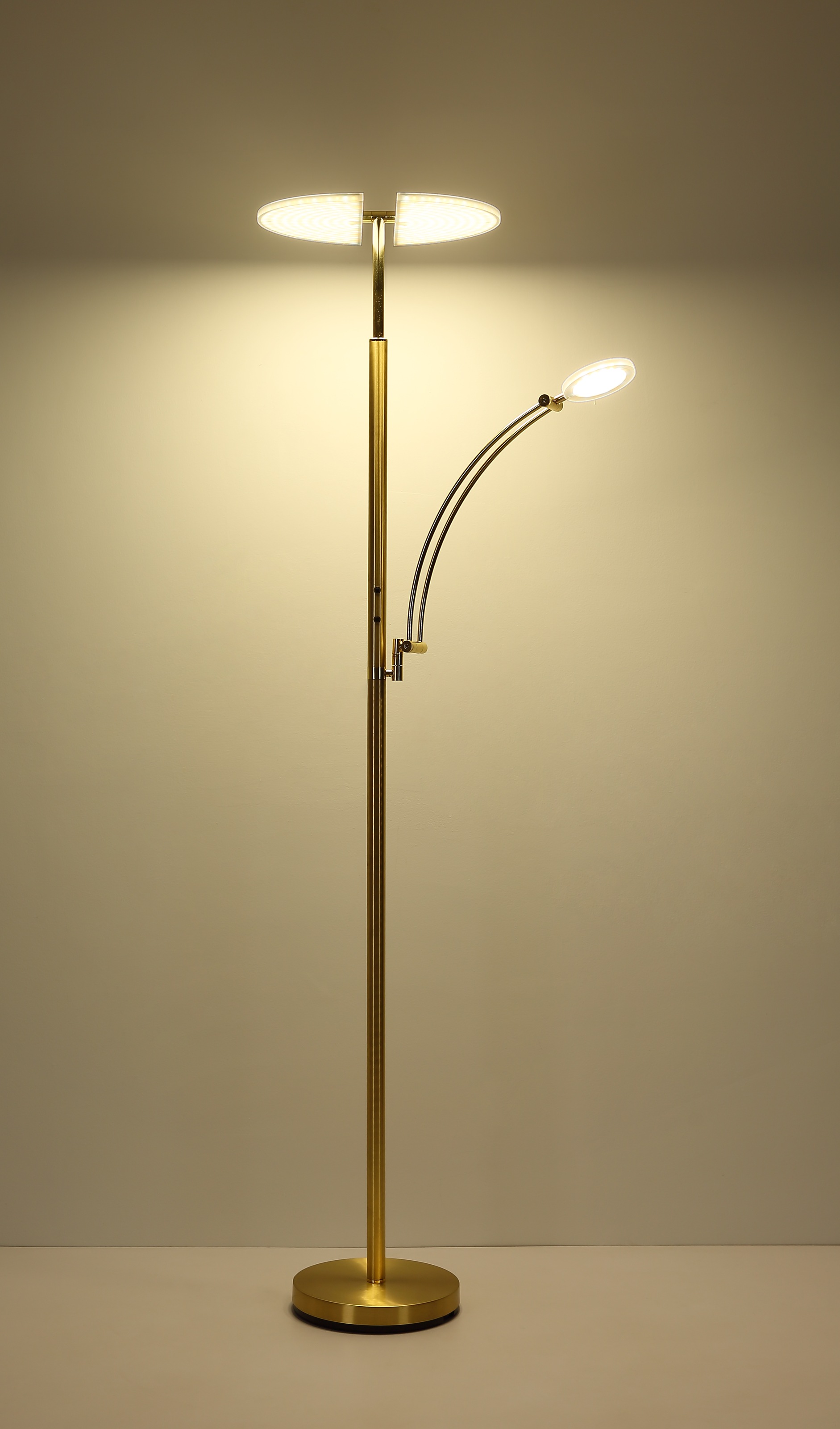 GLOBO LIGHTING Stehlampe »TIRANA« LED-Modul 1 Stk. Deckenfluter Metall, Acryl satiniert, dimmbar, LED 40W