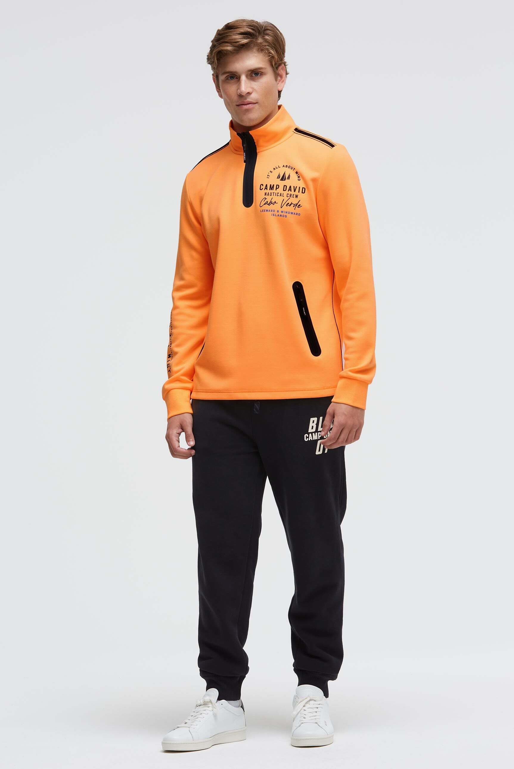 CAMP DAVID Sweater , mit Reißverschluss-Taschen
