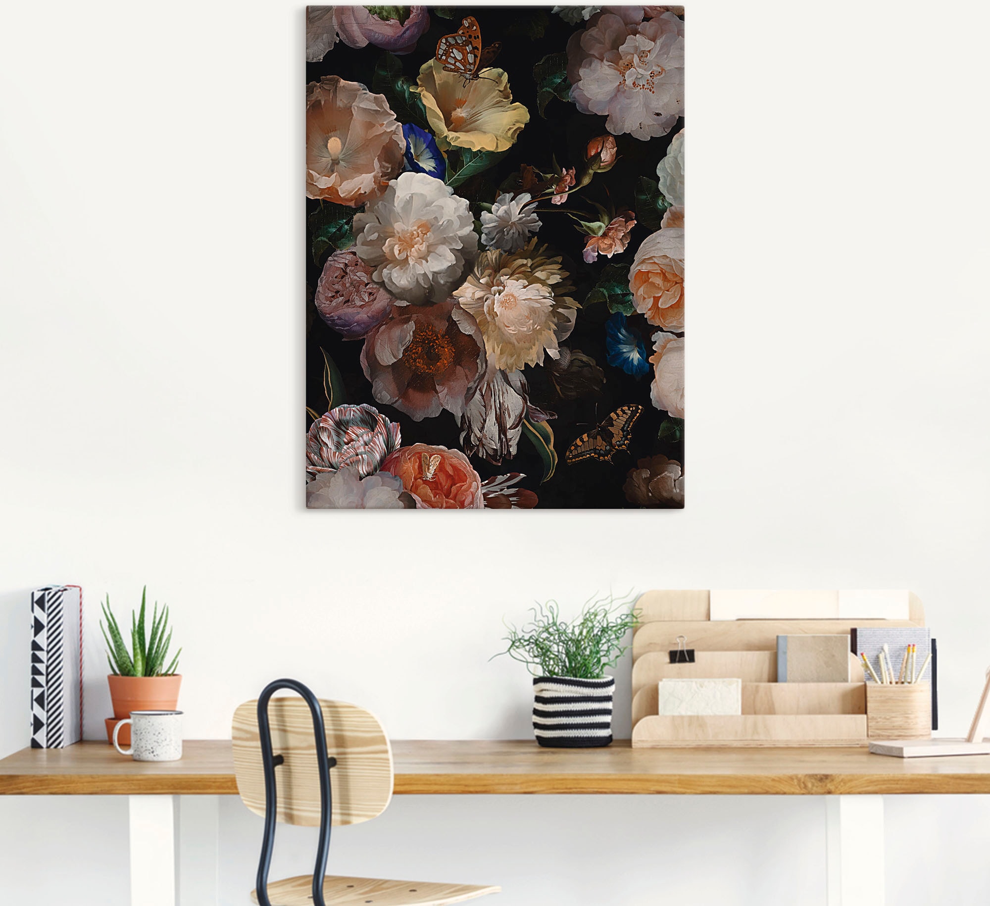 Artland Wandbild »Antike Holländische Blumen«, | in BAUR als Wandaufkleber Alubild, versch. oder Größen Poster (1 Blumenbilder, St.), Leinwandbild, kaufen