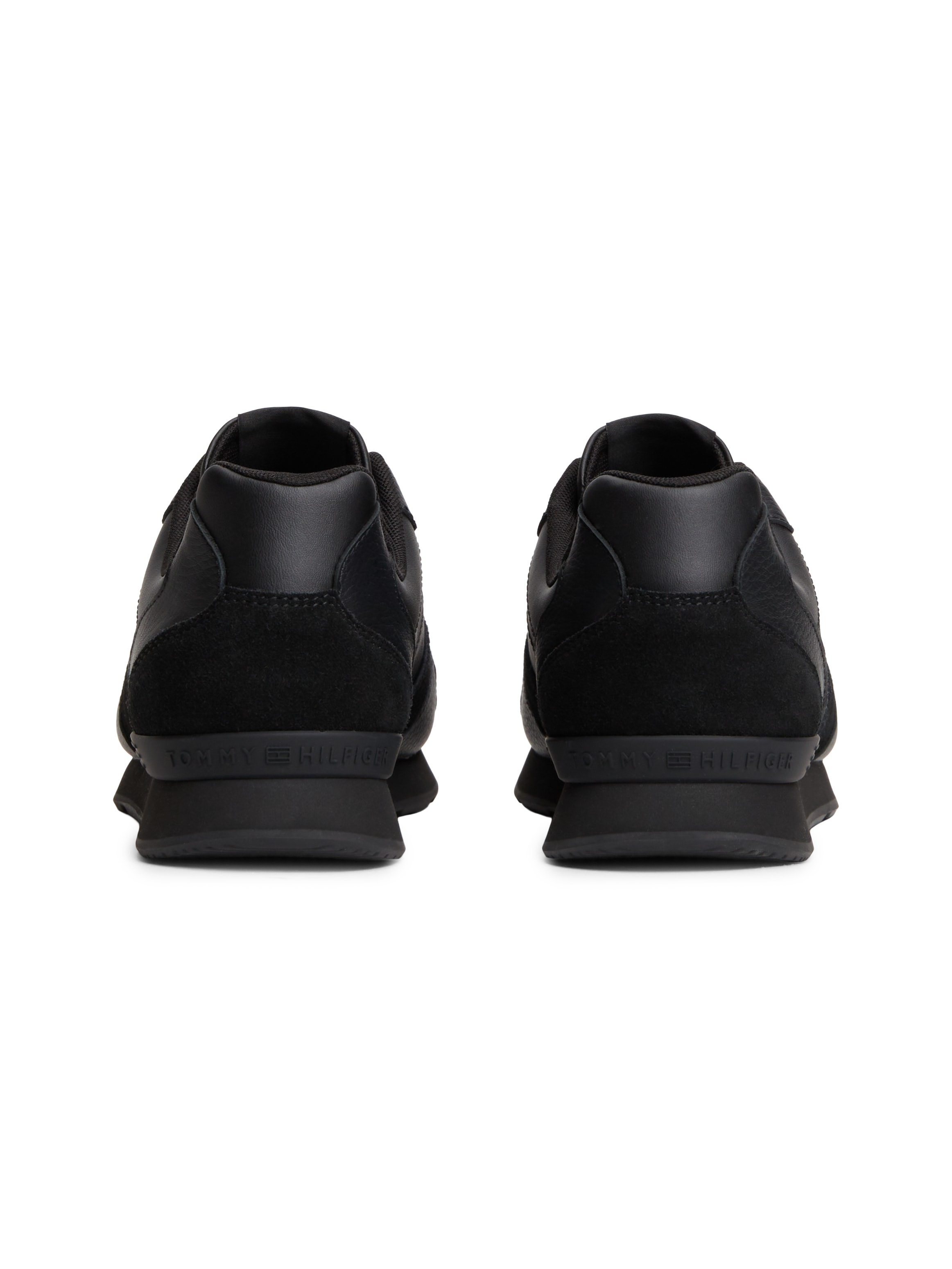 Tommy Hilfiger Sneaker »T HILFIGER CORE LTH RUNNER«  Freizeitschuh, Halbschuh, Schnürer mit Kontrastbesatz an der Ferse