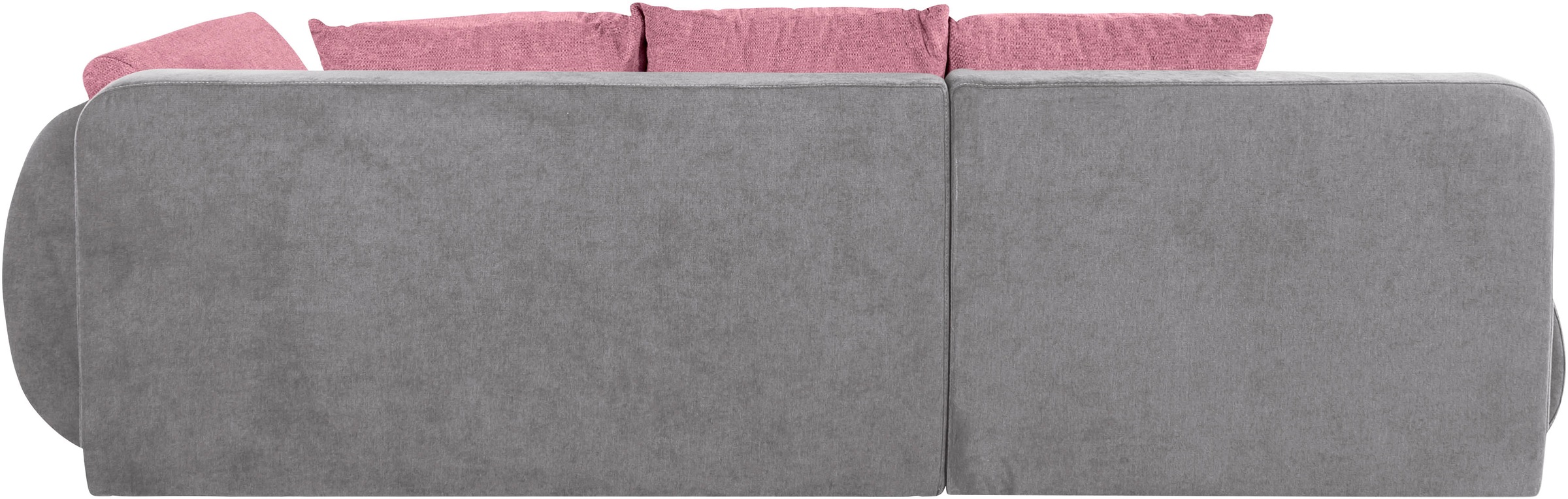 INOSIGN Ecksofa »Imola, elegant und modern, aktuelle Steppung im Sitz, bequem, L-Form«, frei im Raum stellbar, wahlweise mit Bettfunktion und Bettkasten