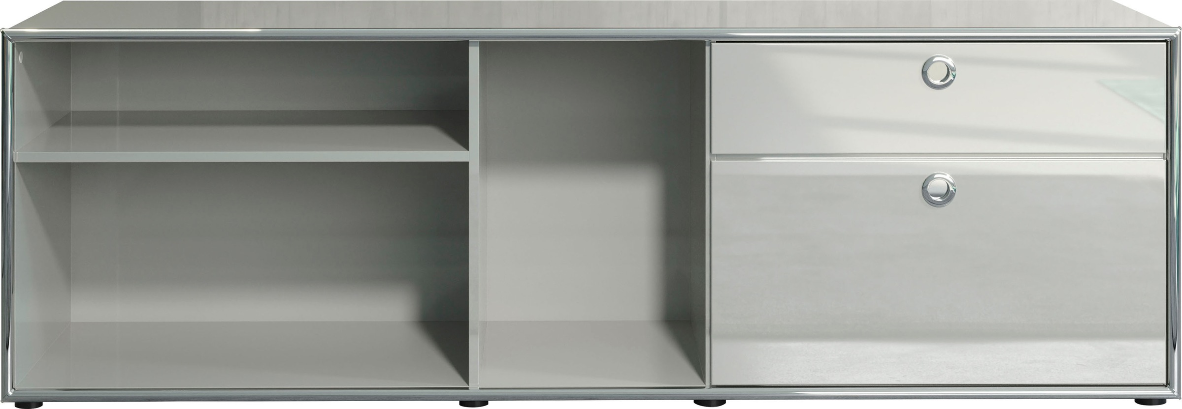 Places of Style Aktenschrank "Imperia", Hochglanzoptik mit eleganter Chromu günstig online kaufen