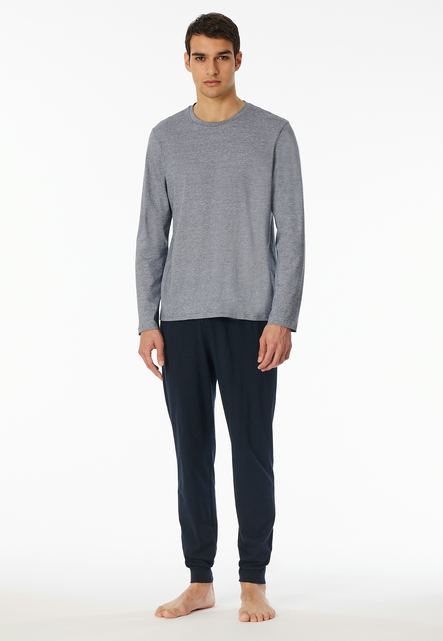 Schiesser Schlafanzug "Casual Essentials", 2 Stk. mit feinen, gestrickten R günstig online kaufen