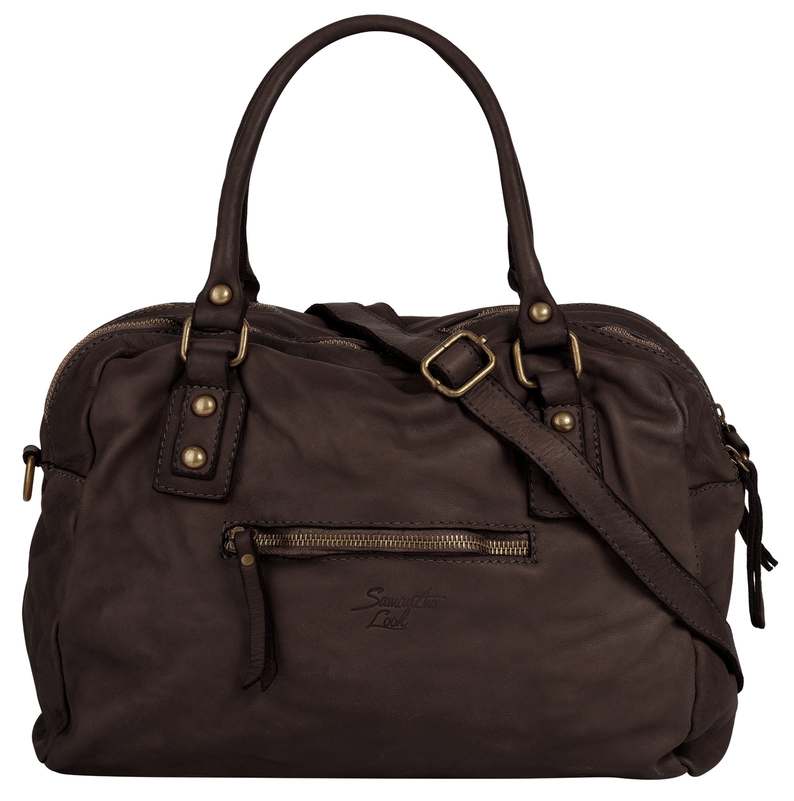 Thumbnail - Samantha Look Shopper echt Leder, Made in Italy