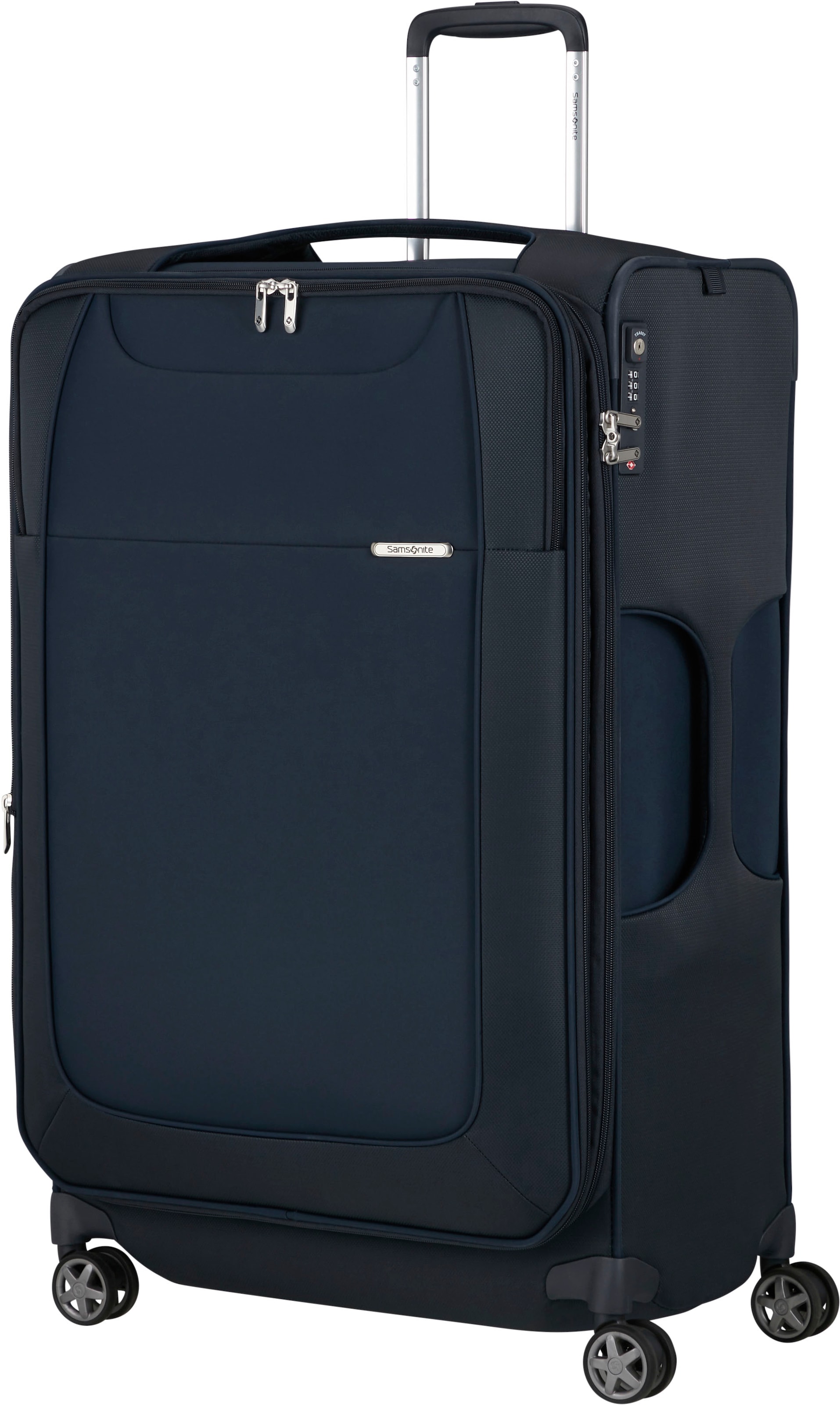 Samsonite Weichgepäck-Trolley »D'Lite, Midnight Blue, 78 cm«, 4 Rollen, Reisekoffer Großer Koffer Aufgabegepäck Volumenerweiterung