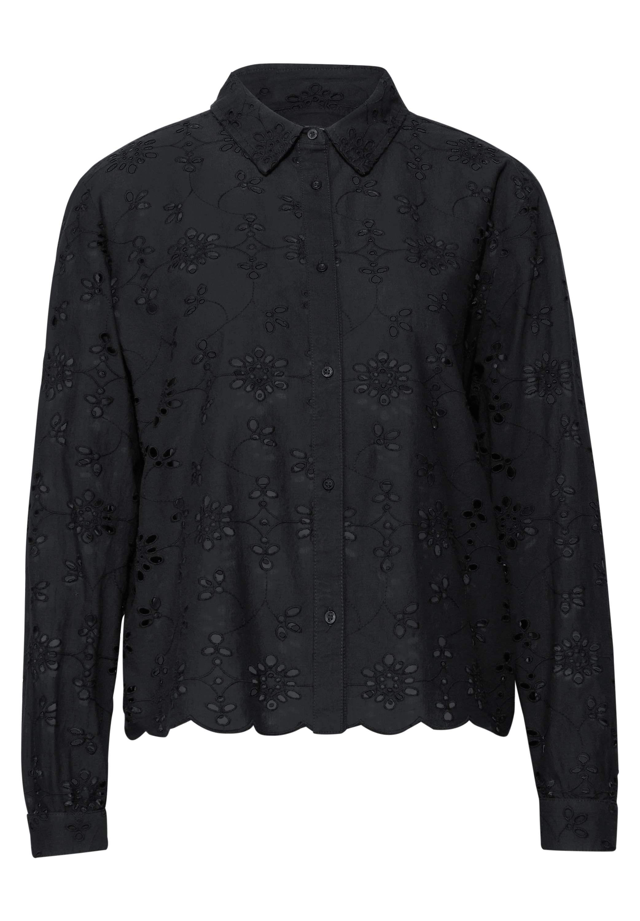 STREET ONE Hemdbluse, mit Lochstickerei