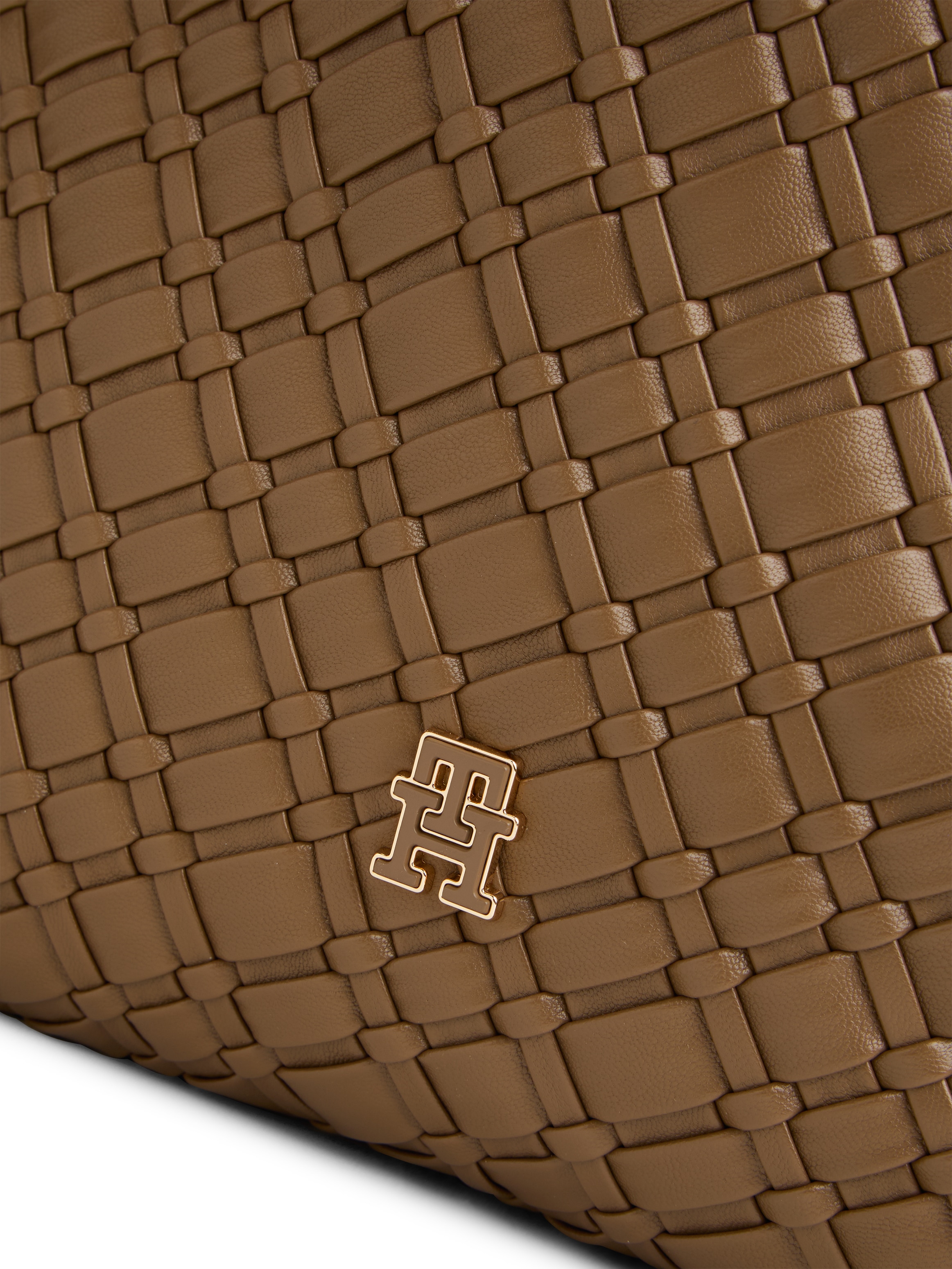 Tommy Hilfiger Tragetasche »TH BRAIDED MAXI HOBO« , Damen Umhängetasche, Schultertasche mit TH-Logo