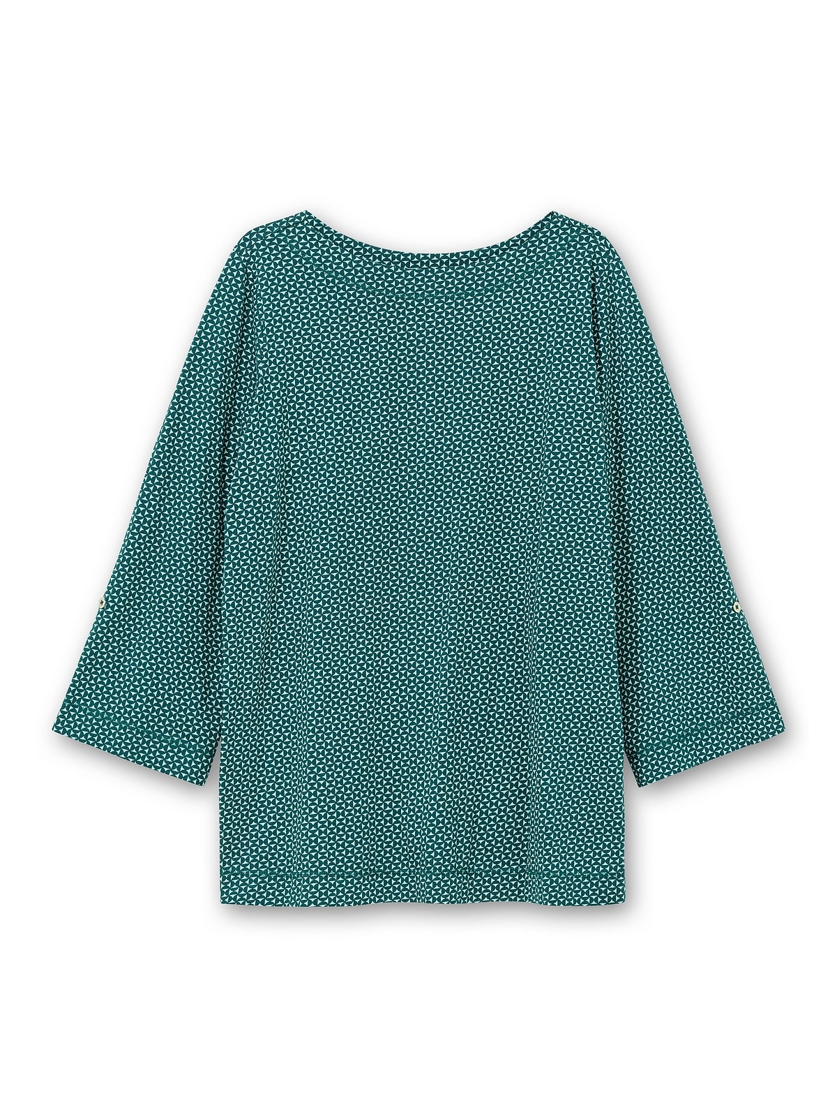 Sheego Langarmshirt »Große Größen«, mit Minimaldruck und Krempelärmeln