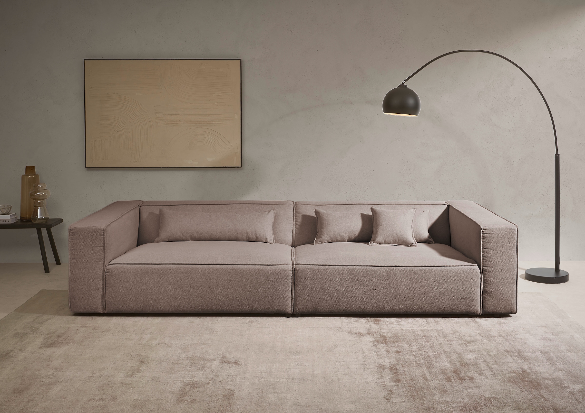 LeGer Home by Lena Gercke 3-Sitzer "PIARA, XXL Sofa mit Kedernaht, Big-Sofa günstig online kaufen
