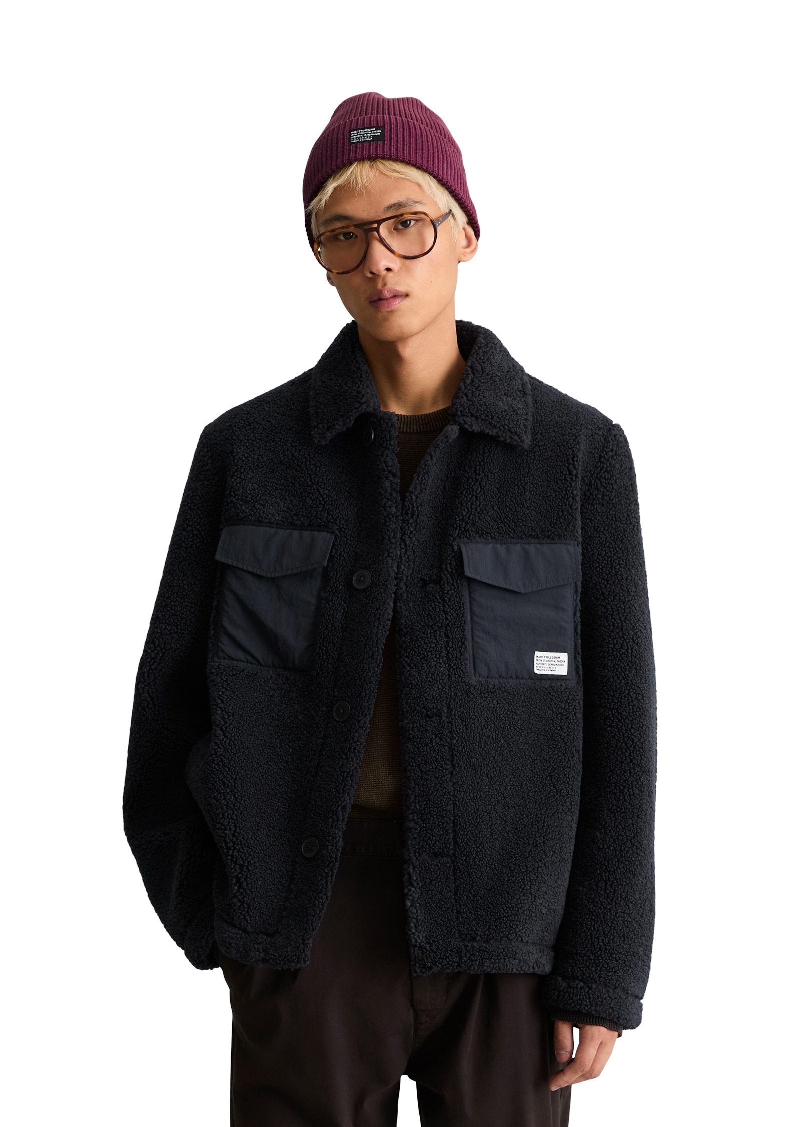 Marc OPolo DENIM Outdoorjacke "mit weichem Fleecefutter" ohne Kapuze
