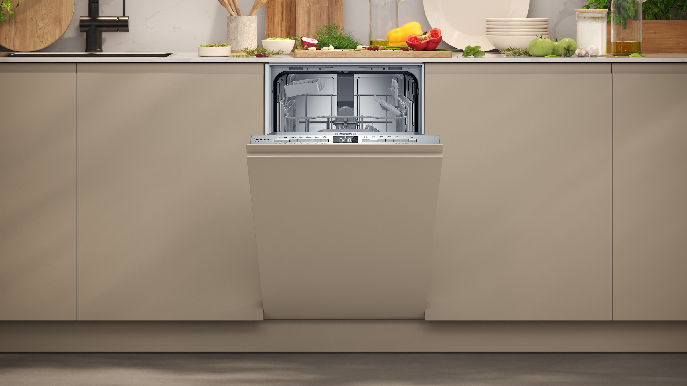 NEFF vollintegrierbarer Geschirrspüler »S855EKX33E«, 10 Maßgedecke, mit Rack Matic