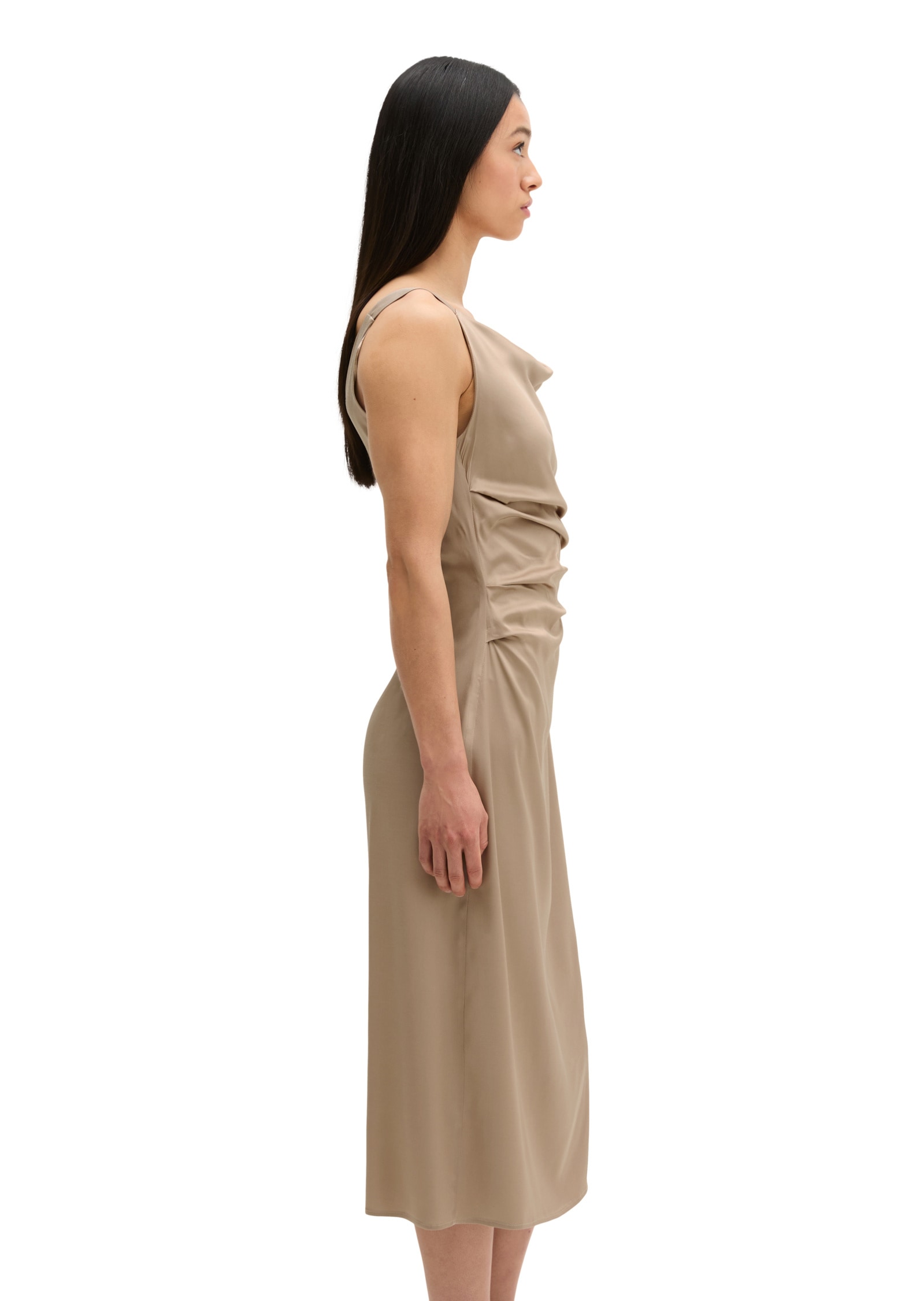 Marc O'Polo Midikleid »aus hochwertigem Sleeky-Viskose-Mix«