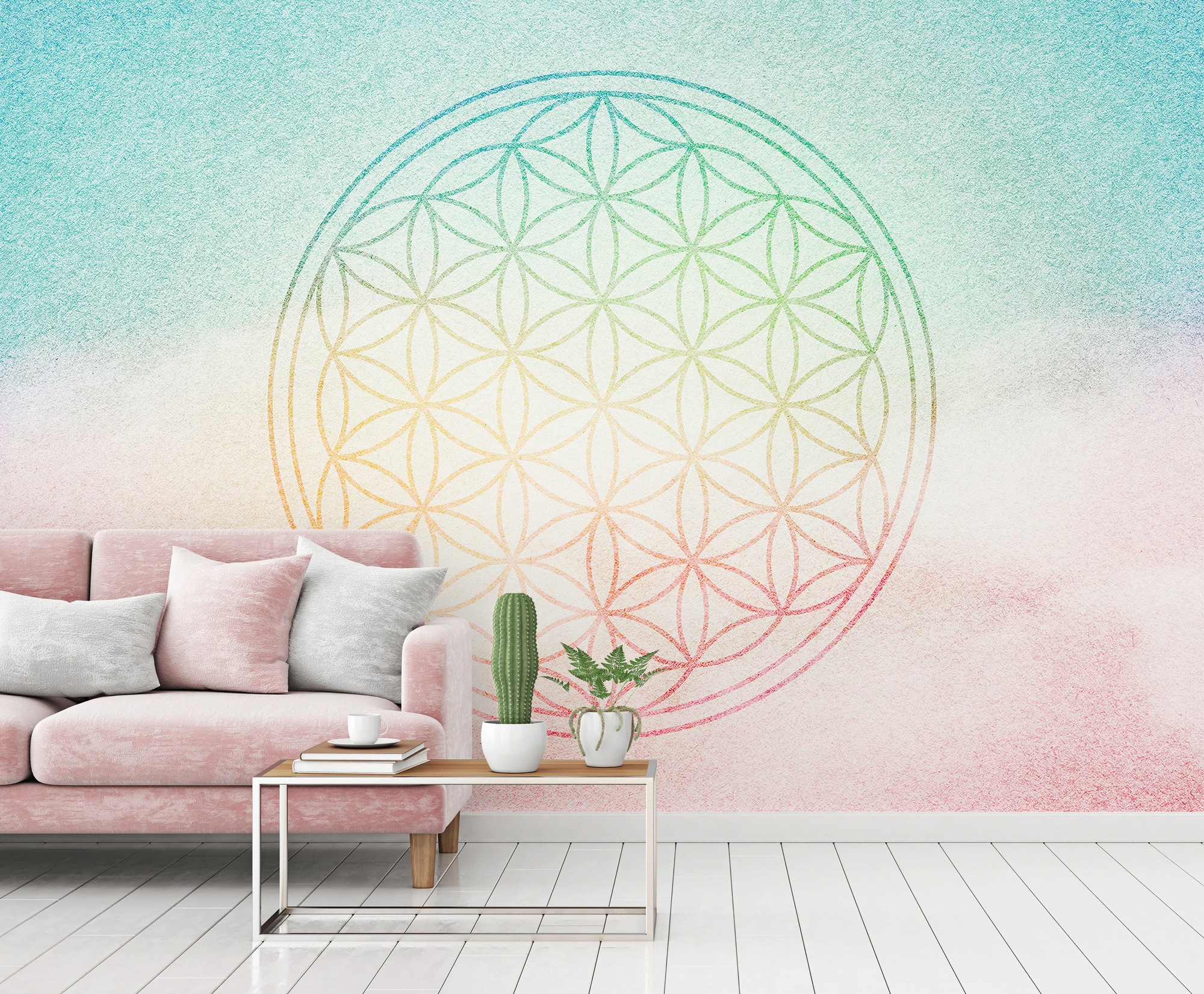 Architects Paper Fototapete »Atelier 47 Flower of Life 2«, orientalisch, Vlies, Wand, Schräge, Decke