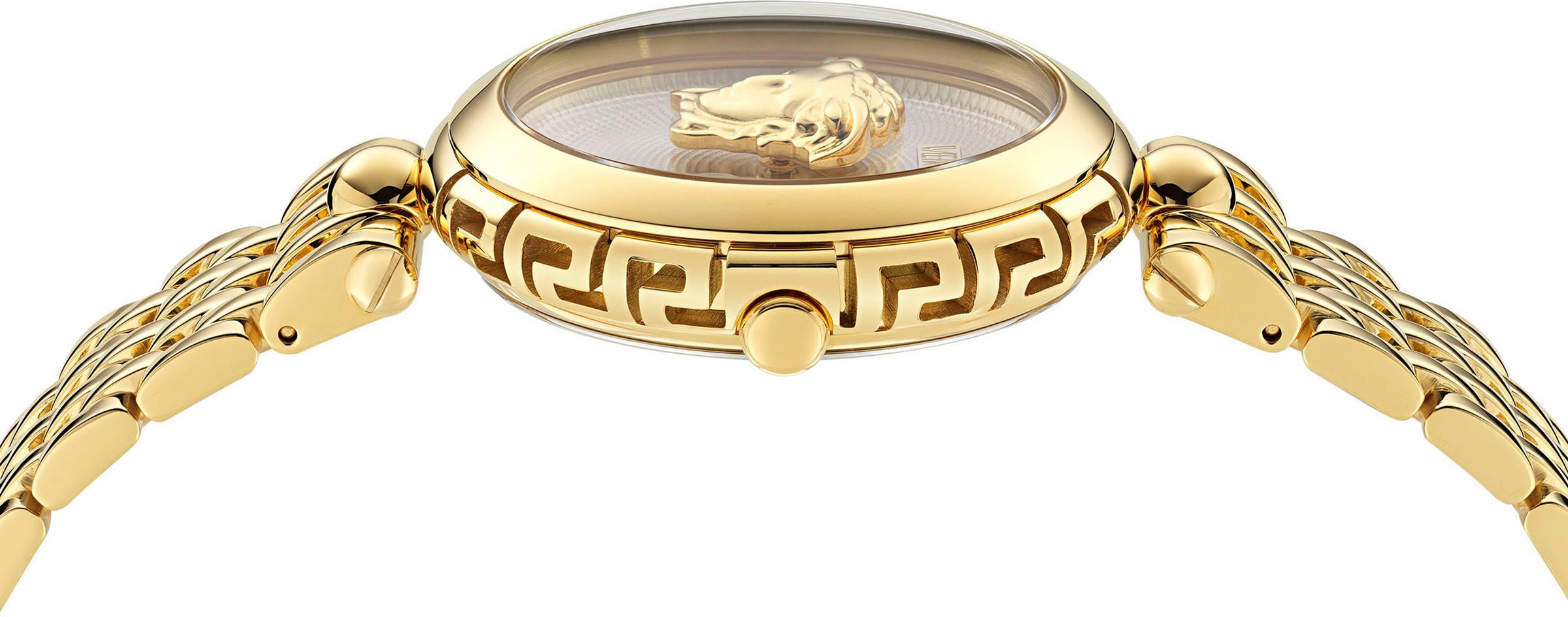 Versace Quarzuhr »MEDUSA HERITAGE«, Armbanduhr, Damenuhr, Swiss Made, Saphirglas, Edelstahlarmband, analog
