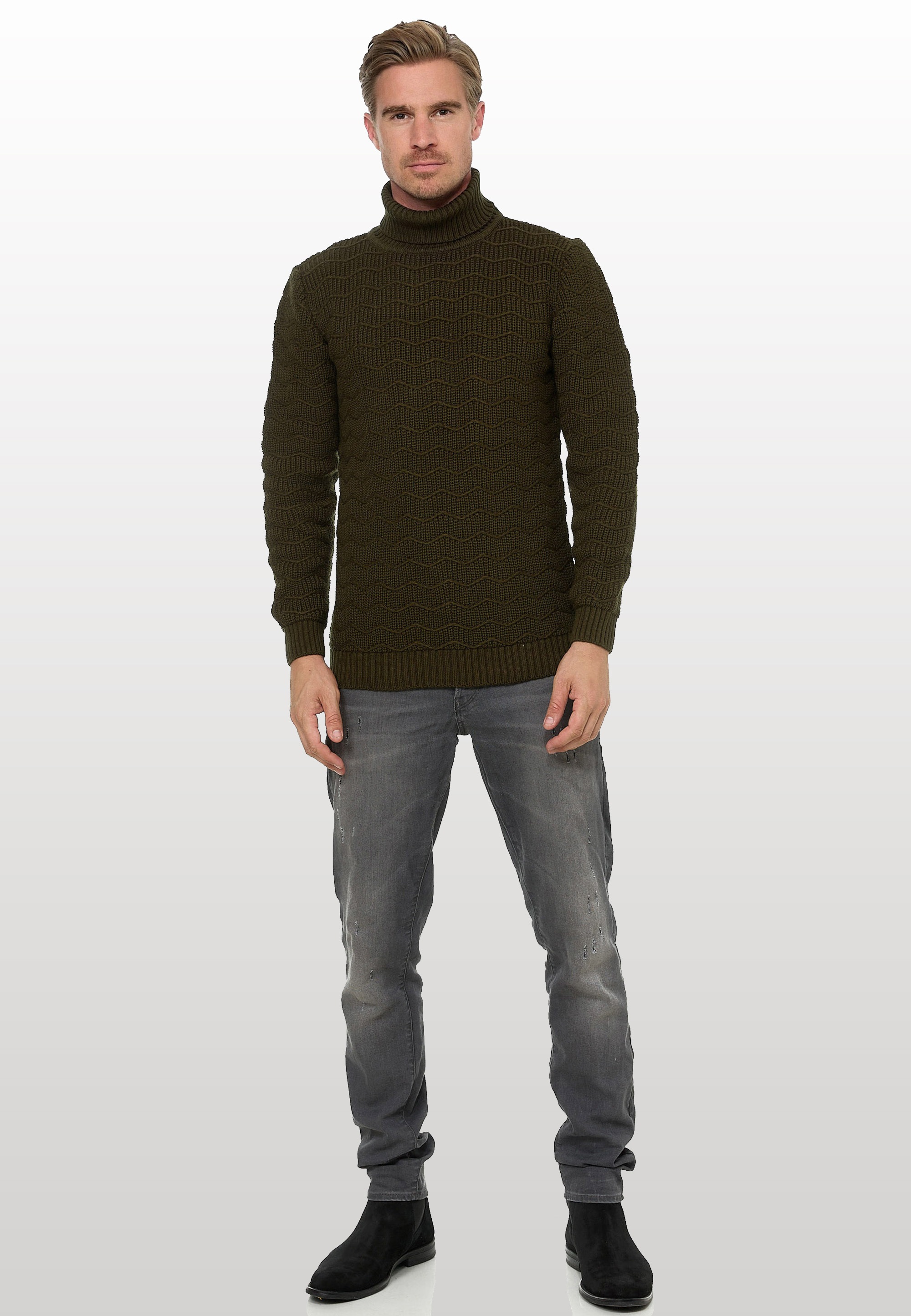 Rusty Neal Rollkragenpullover, im angesagten Design