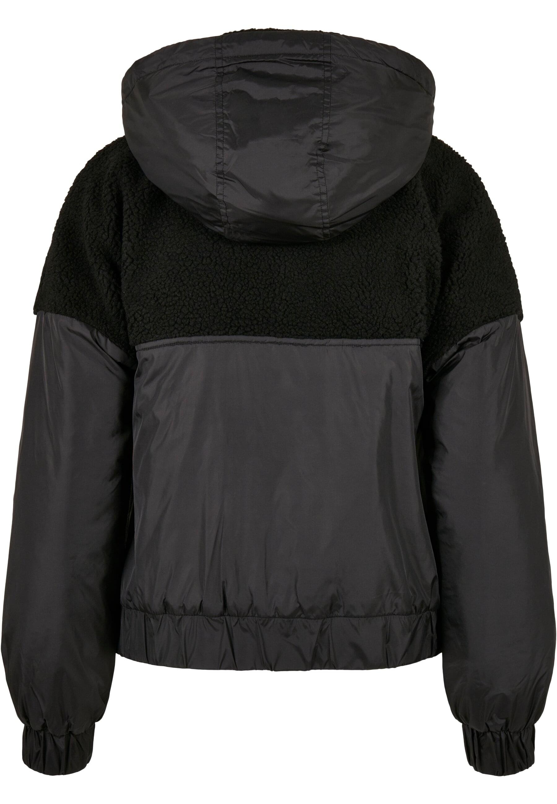 URBAN CLASSICS Winterjacke »Urban Classics Damen Ladies Sherpa Mix Pull Over Jacket«, (1 St.), mit Kapuze