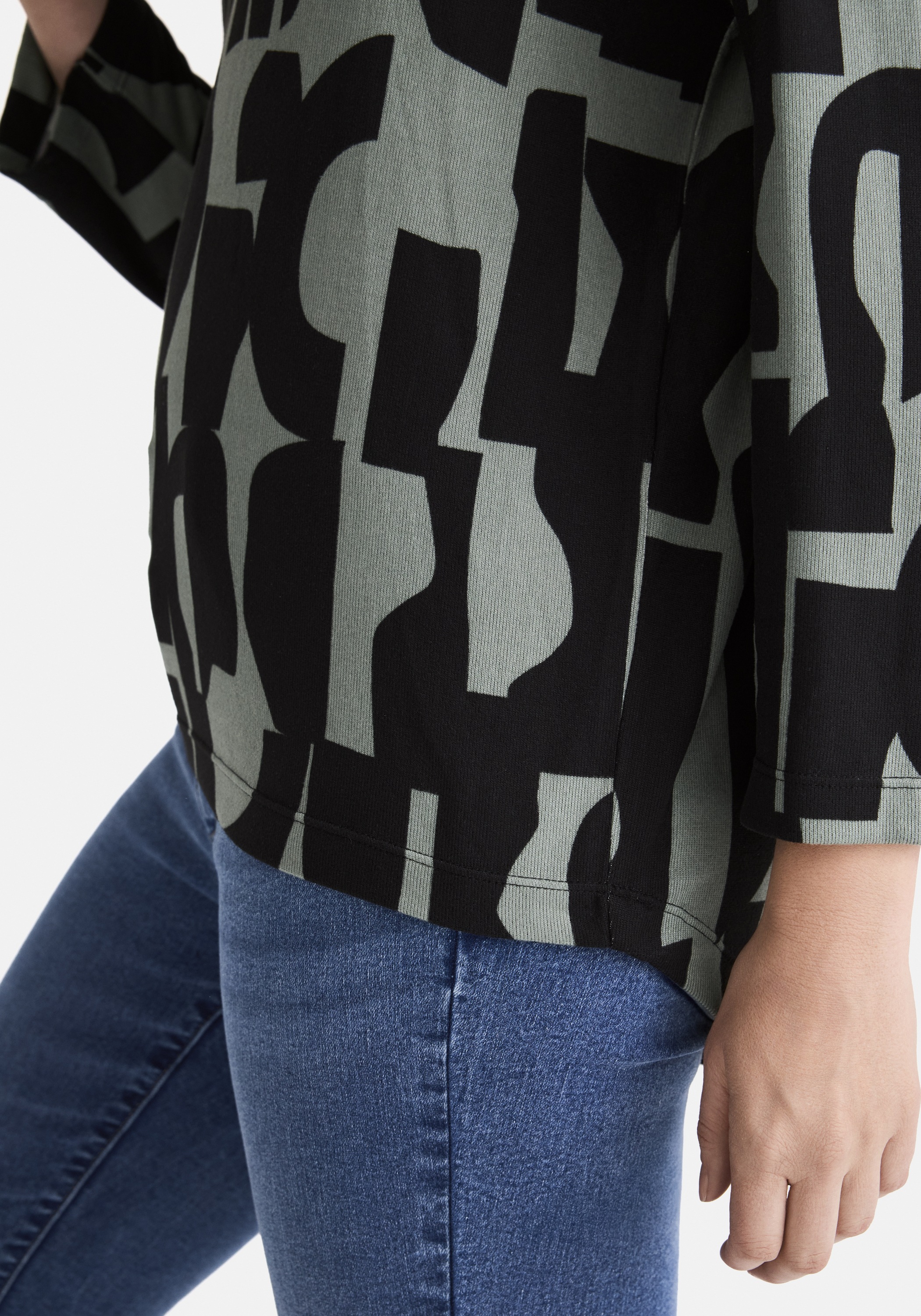 STOOKER WOMEN 3/4-Arm-Shirt »CARLY T-Shirt 3/4-Arm«, Loose Fit Shirt Rundhals 3/4 Arm für Damen