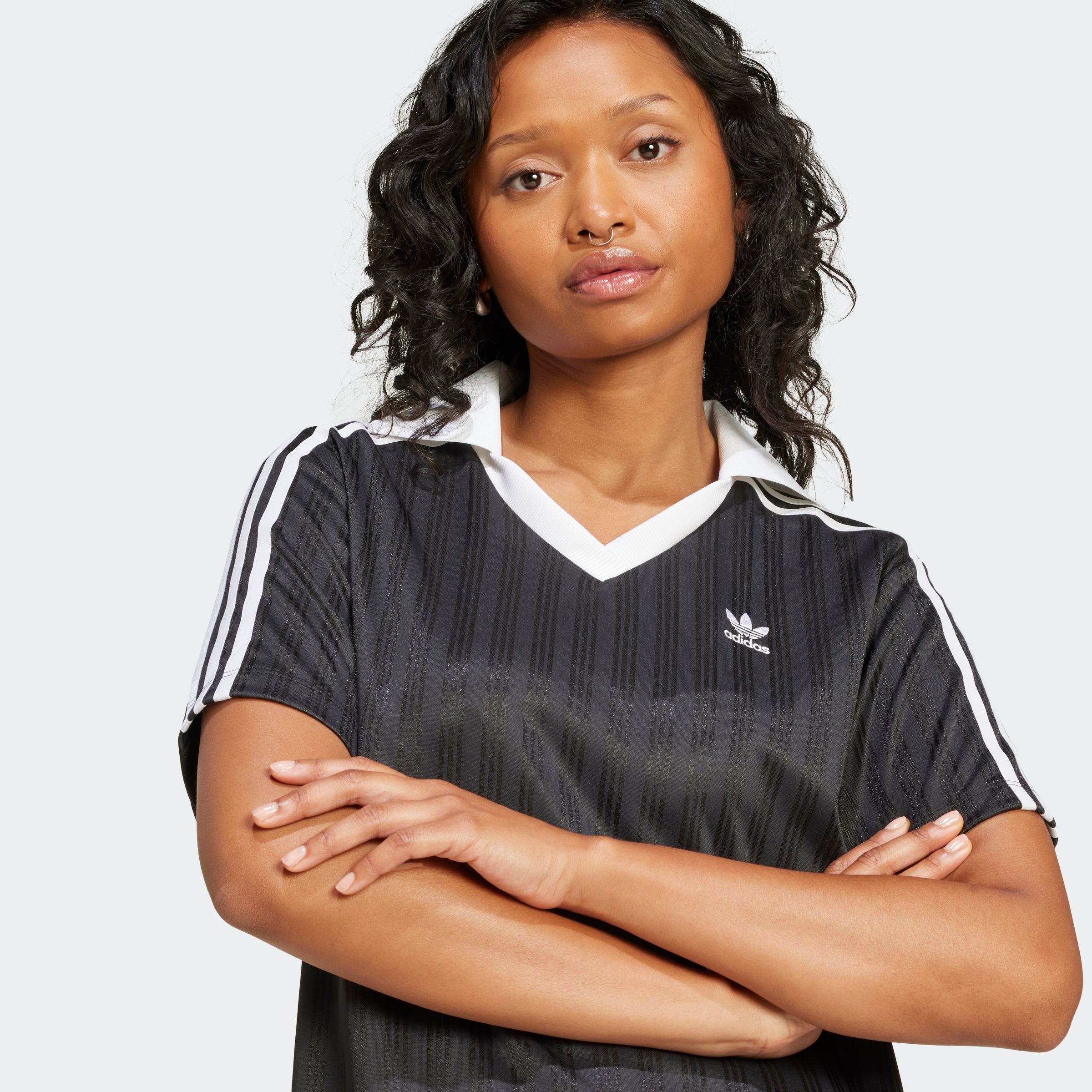 adidas Originals Shirtkleid »V-NECK SS DRESS«, (1 tlg.)
