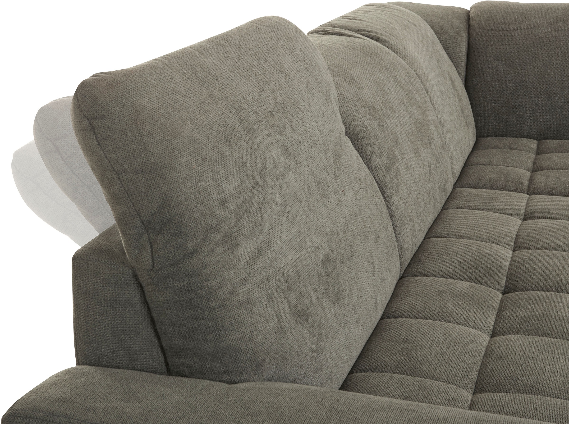 DOMO collection Ecksofa »Franzi L-Form«, wahlweise mit Kopfteilverstellung (dann Breite: 275 cm)