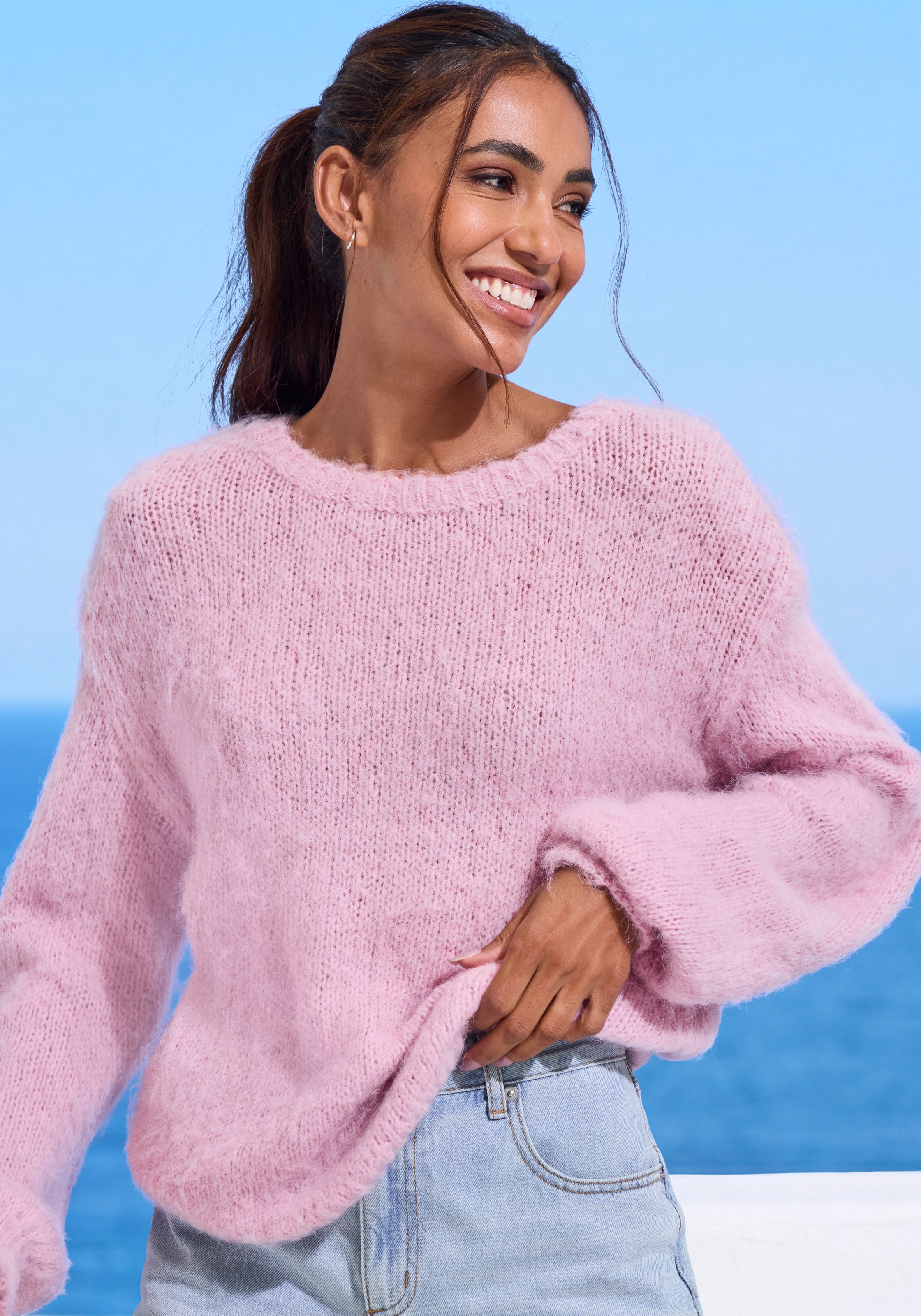 Vivance Strickpullover aus flauschigem Strick