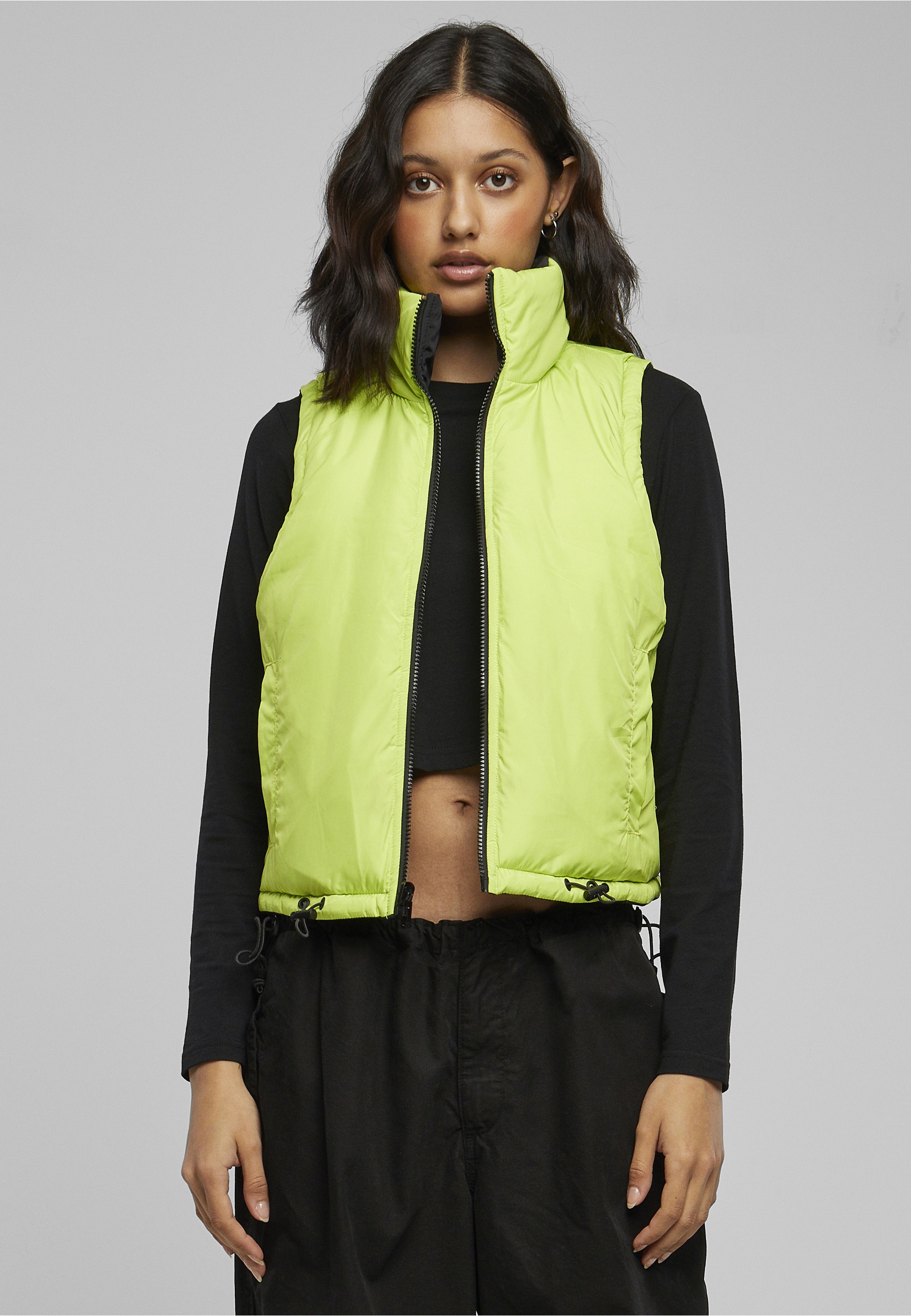 URBAN CLASSICS Steppweste »Urban Classics Damen Ladies Reversible Cropped Puffer Vest«
