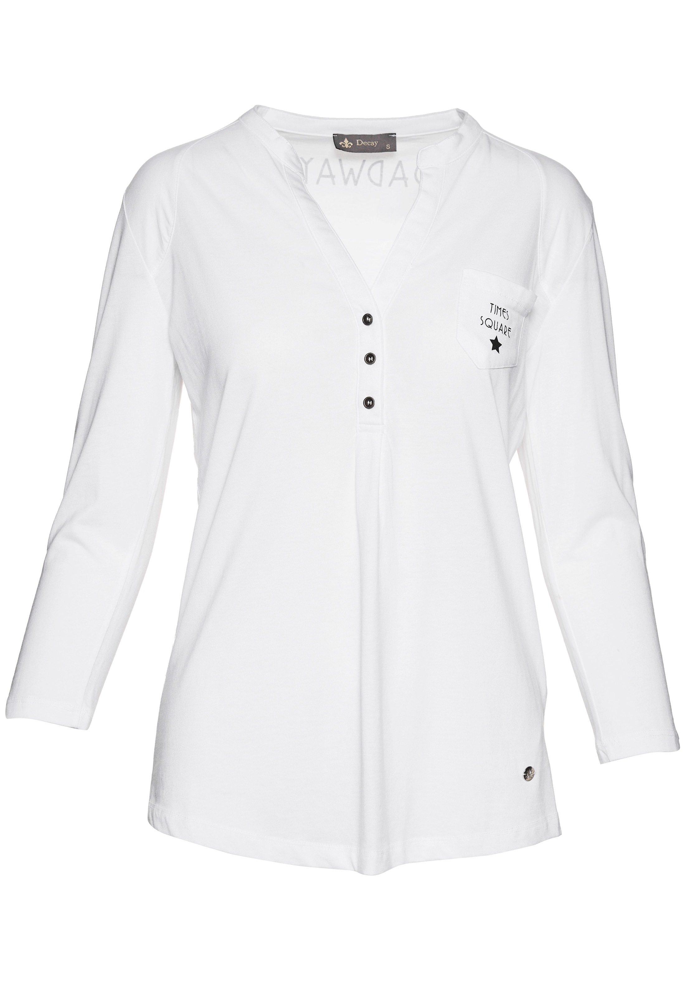 Decay Langarmshirt, mit kleiner Brusttasche