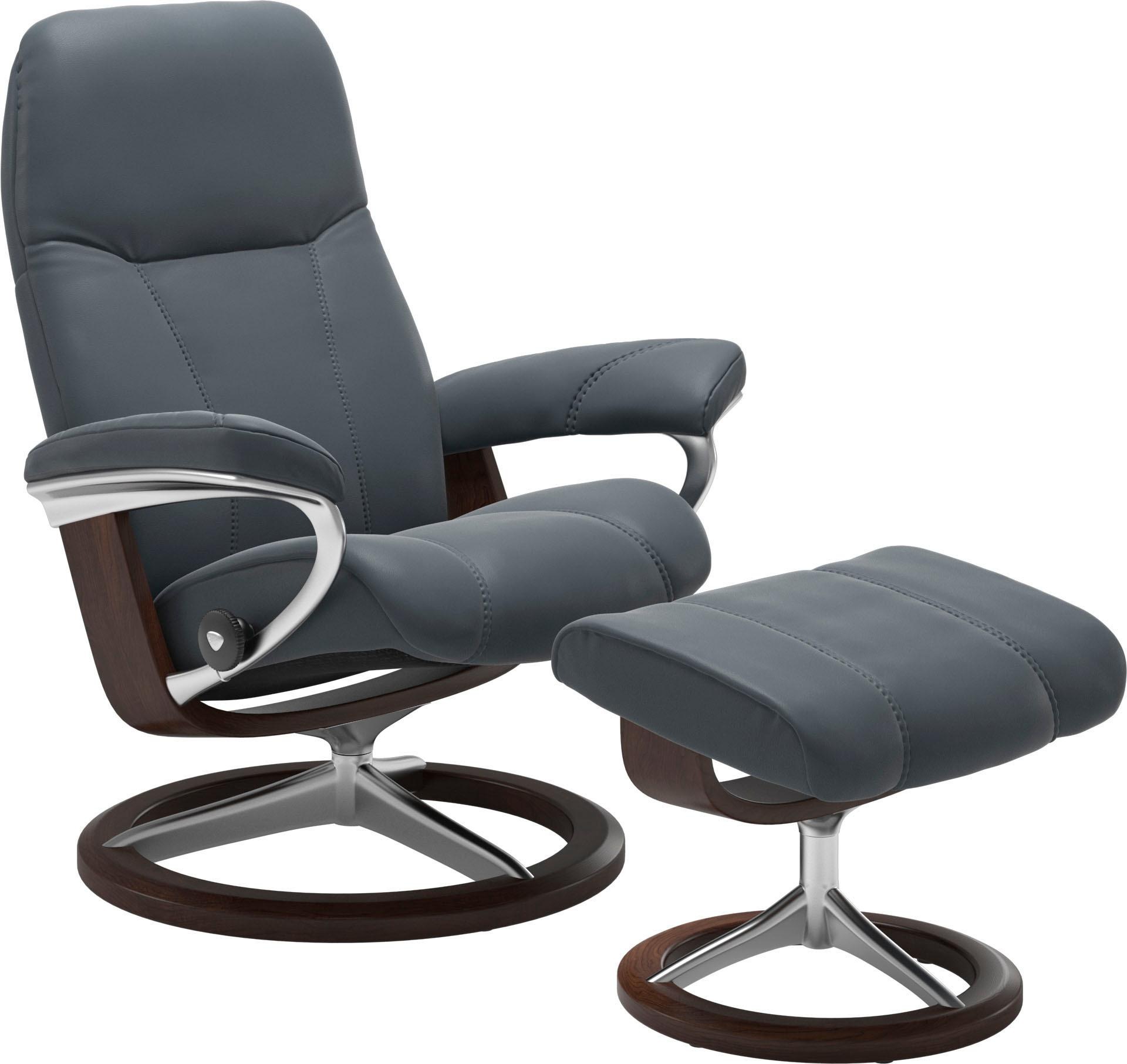 Stressless "Consul" Set, Relaxsessel mit Hocker, mit Hocker, mit Signature günstig online kaufen