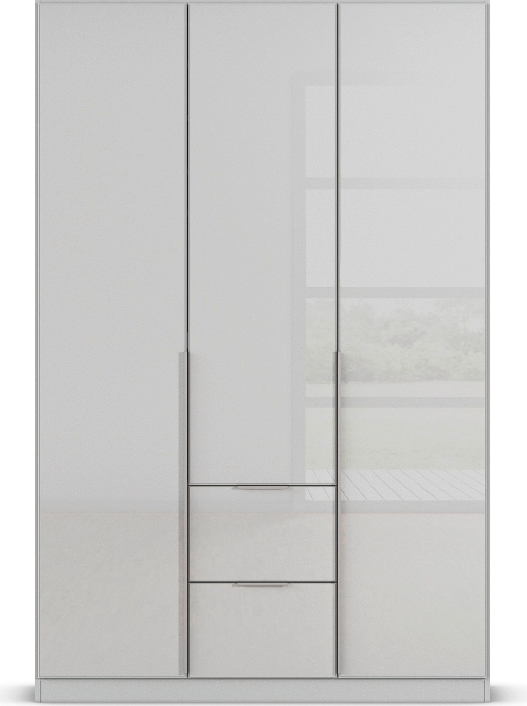 rauch Drehtürenschrank »Kleiderschrank Kleiderschränke Schrank Garderobe AGORDO mit Glasfront«, mit Außenschubkästen, in 6 Breiten und 2 Höhen MADE IN GERMANY