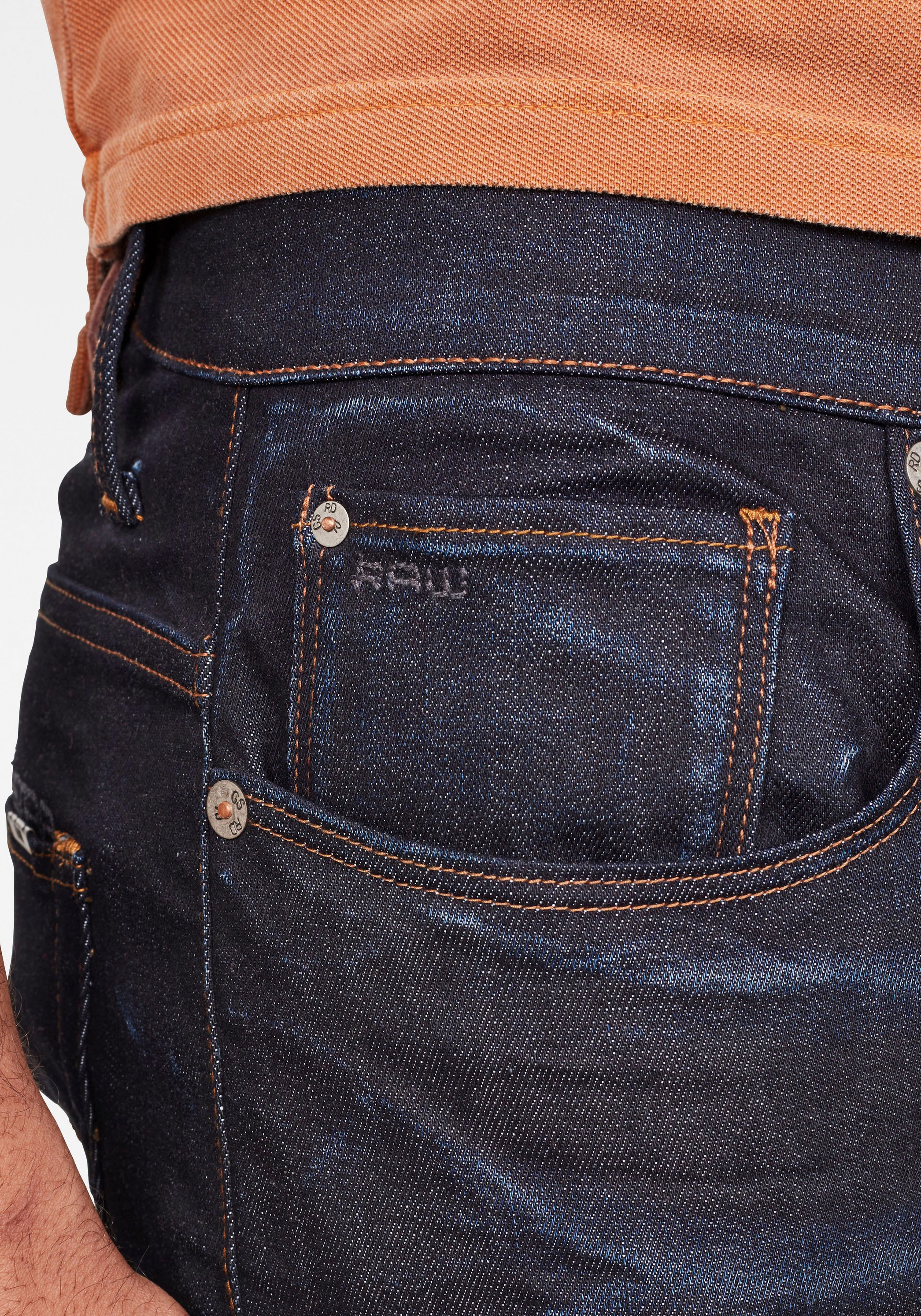 G-Star 3301 Tapered Fit Jeans Navy 31/L32 3