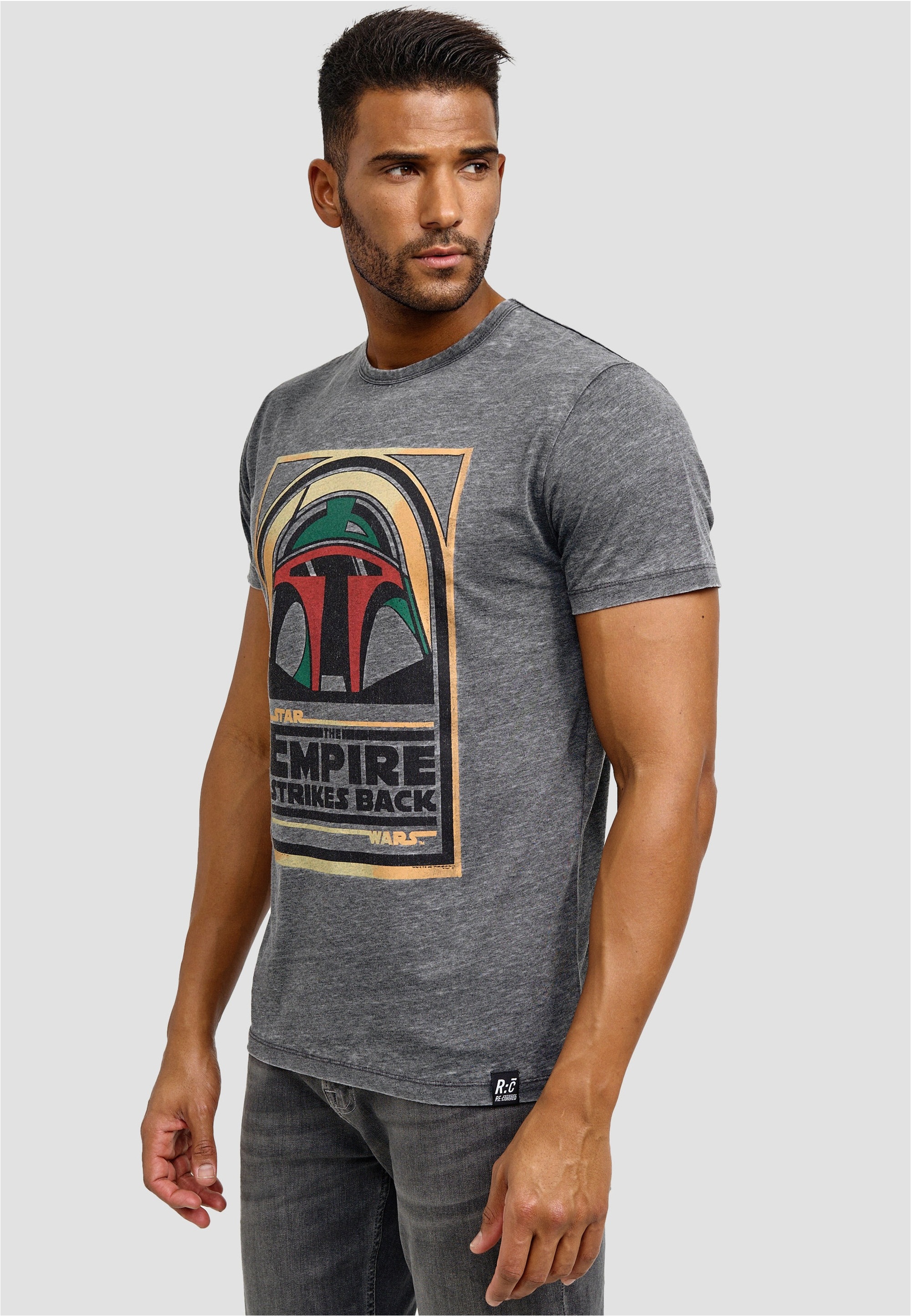 Recovered T-Shirt »Star Wars Boba Fett Empire Strikes Back« im zeitlosen Design