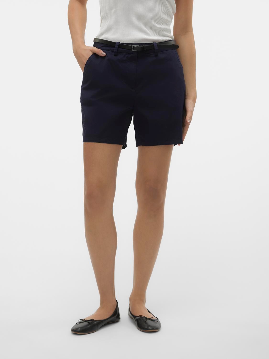 Vero Moda Chinoshorts "VMFLASHINO MR REGULAR CHINO SHORTS" günstig online kaufen