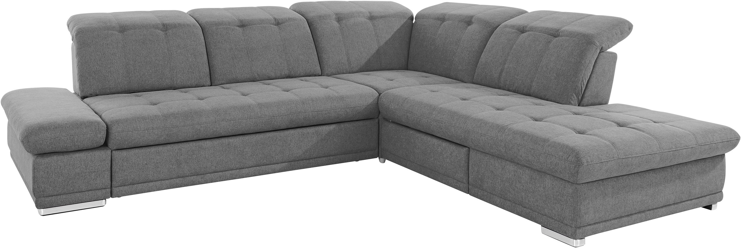 COTTA Ecksofa »Holiday L-Form mit Sitztiefen-, Armteil- und Kopfteilverstellung«, wahlweise mit Bettfunktion & Bettkasten