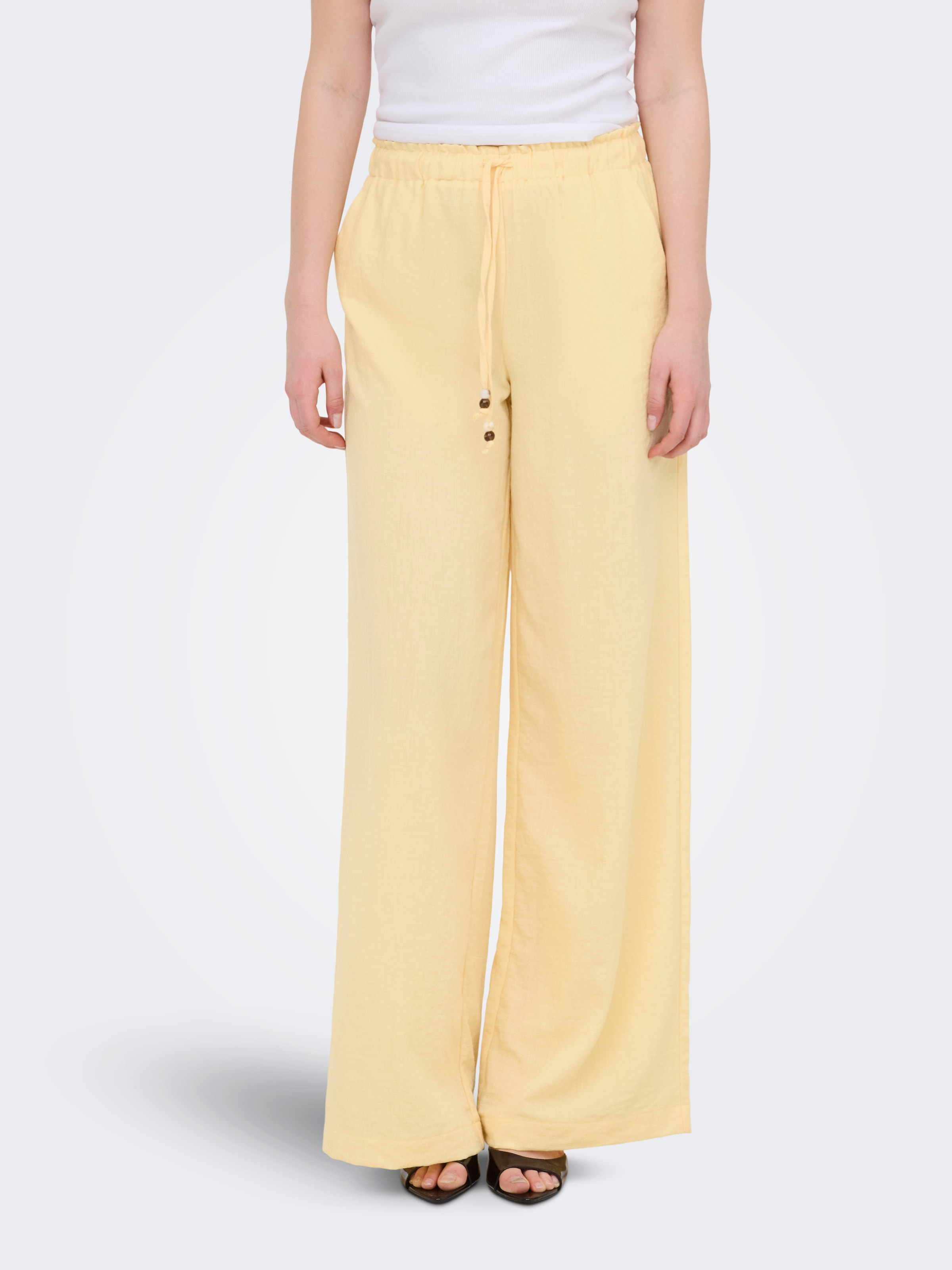 ONLY Schlupfhose »ONLEMMIA MW PULL-UP X-WIDE PANT PNT«  Materialmix, Regular Waist