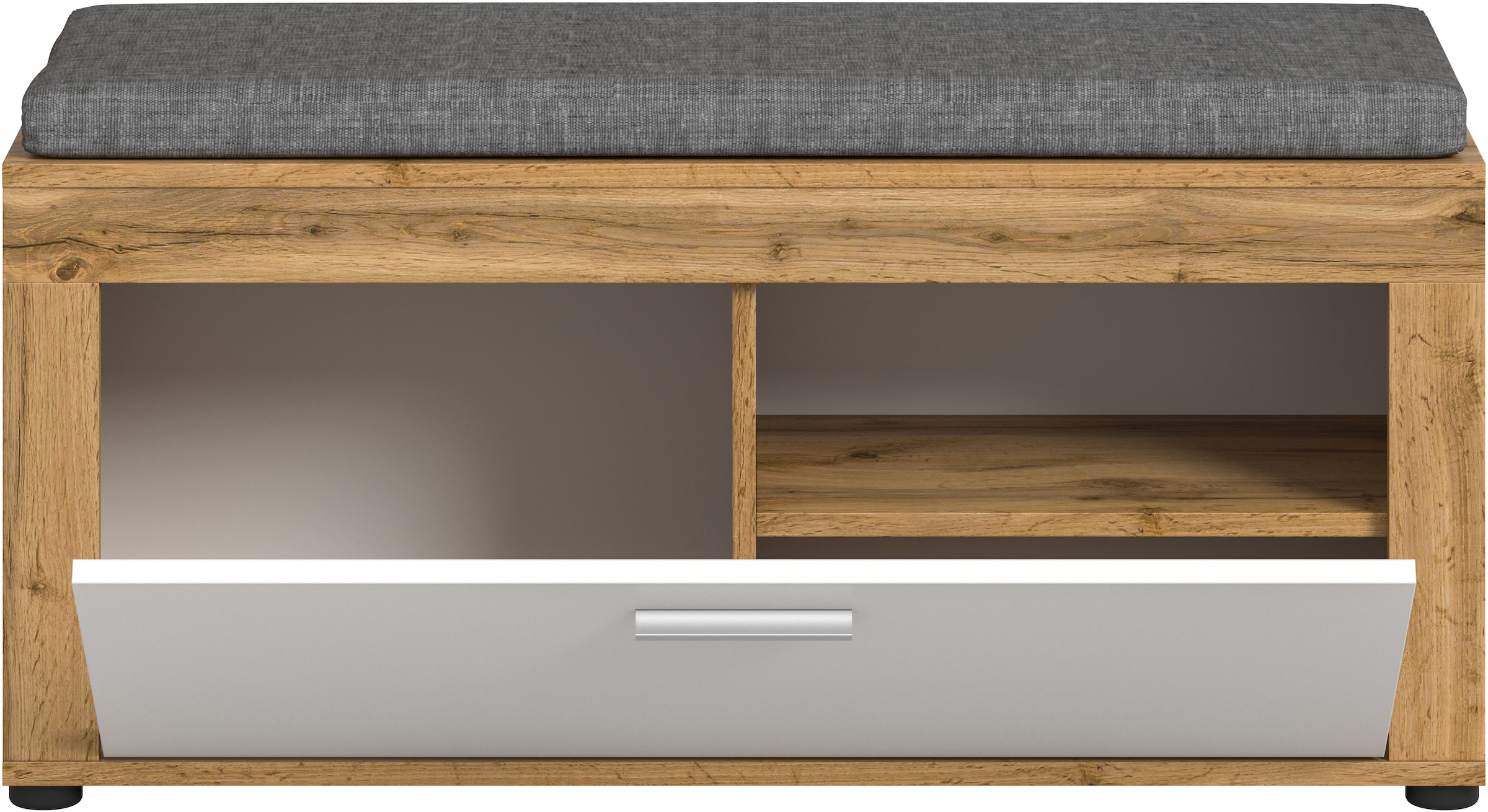 INOSIGN Sitzbank »Aosta Sitzbank«, (2 St.), Sitzbank inkl. Sitzkissen, Fur, Diele, Garderobe