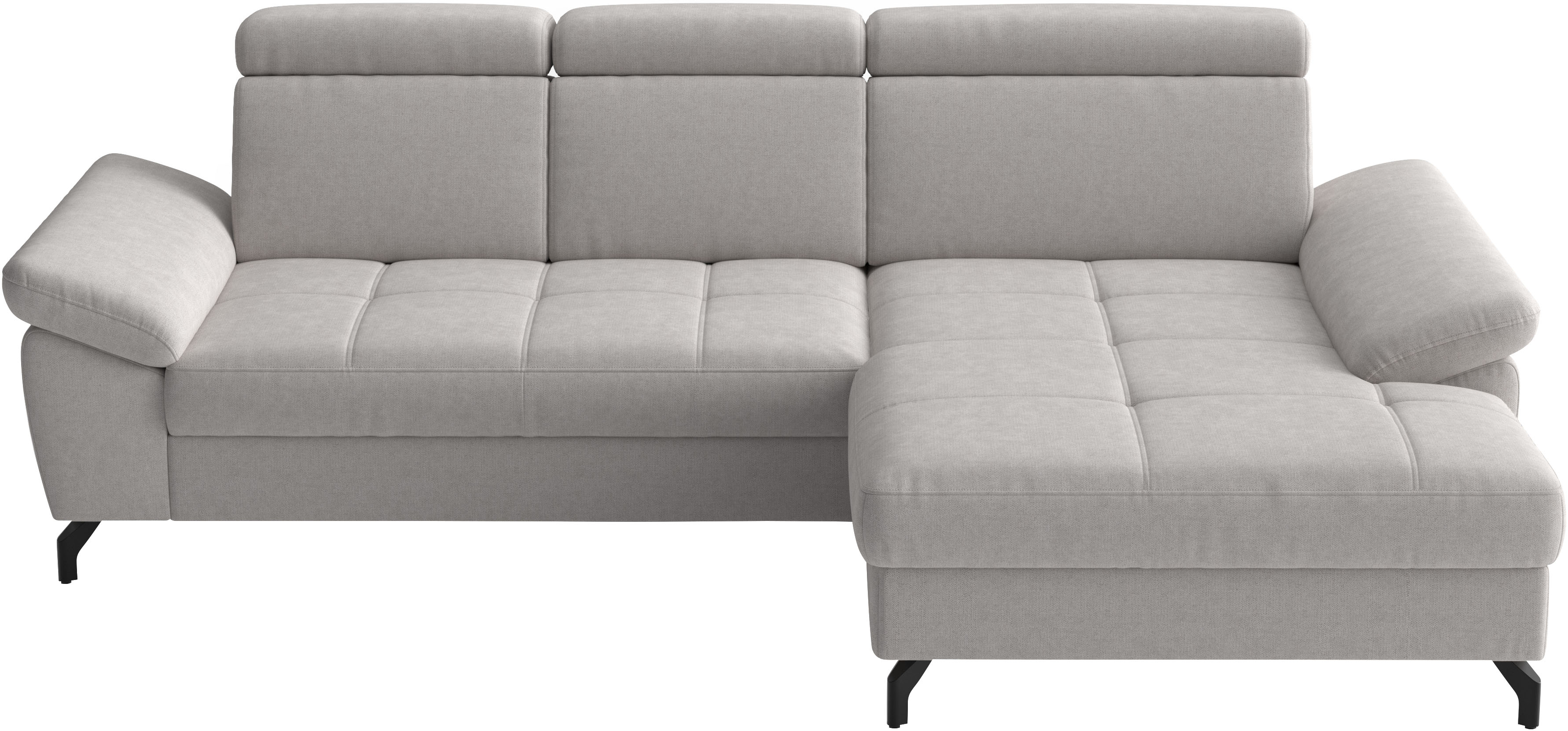 sit&more Ecksofa "Vanity, L-Form, B: 264 cm," Inkl.Sitz-,Kopf-und Armteilverstellung