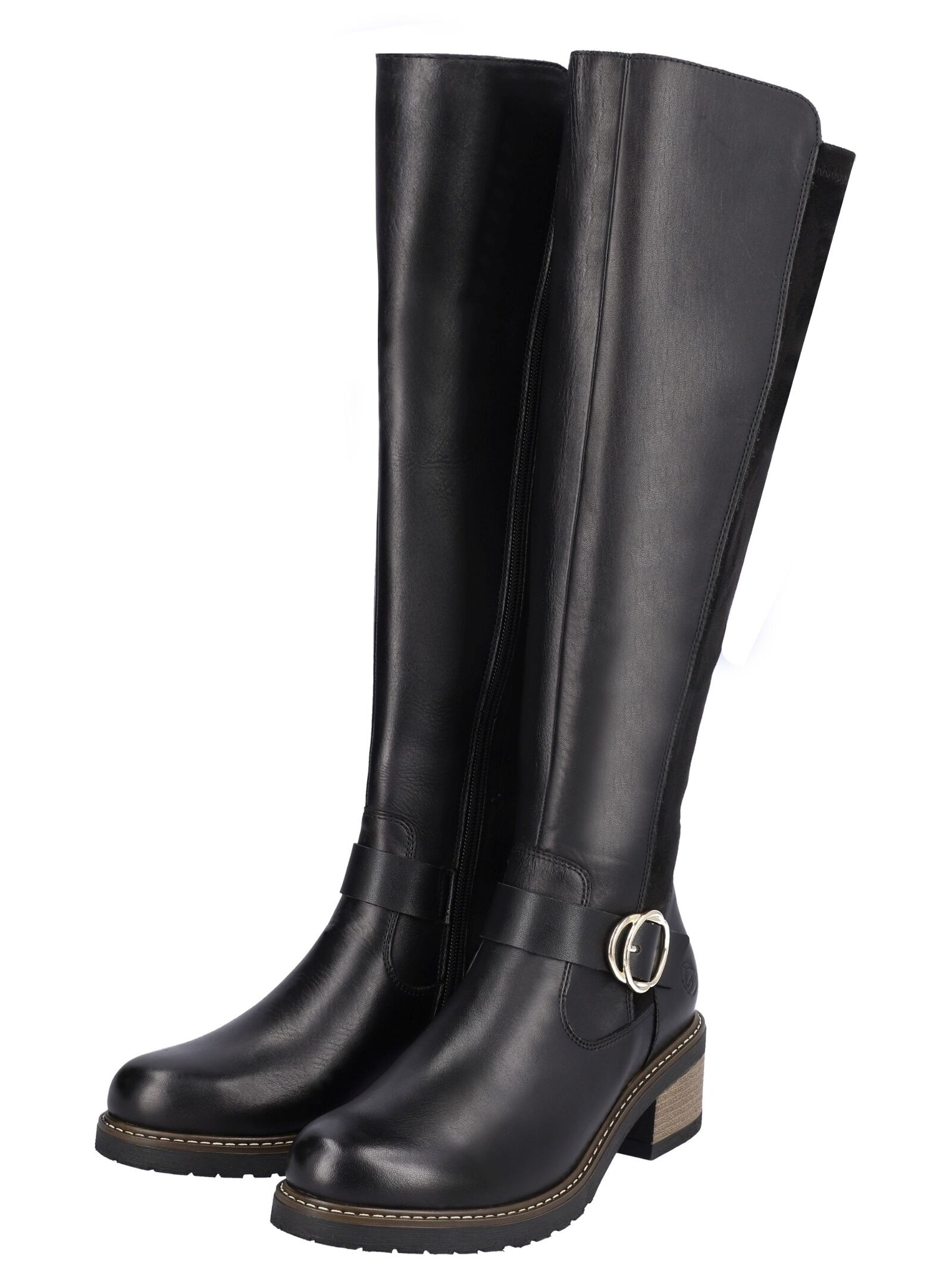 Stiefel REMONTE "Remonte Stiefel Glattleder", Damen, Gr. 38, schwarz, Glattleder, Schuhe Stiefel 3