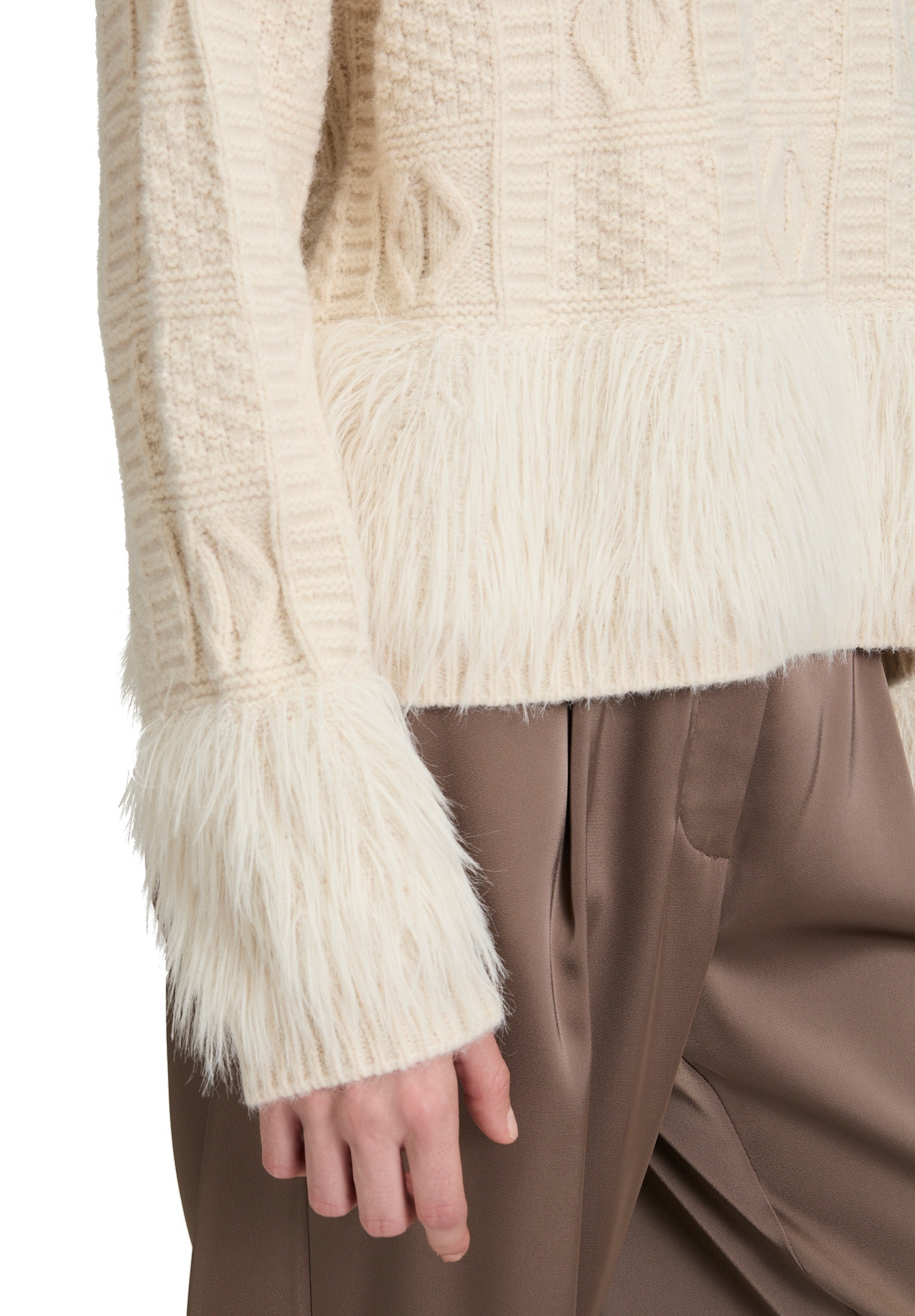 Betty Barclay Strickpullover »Betty Barclay Damen Grobstrick-Pullover mit Effektgarn«, (1 tlg.)