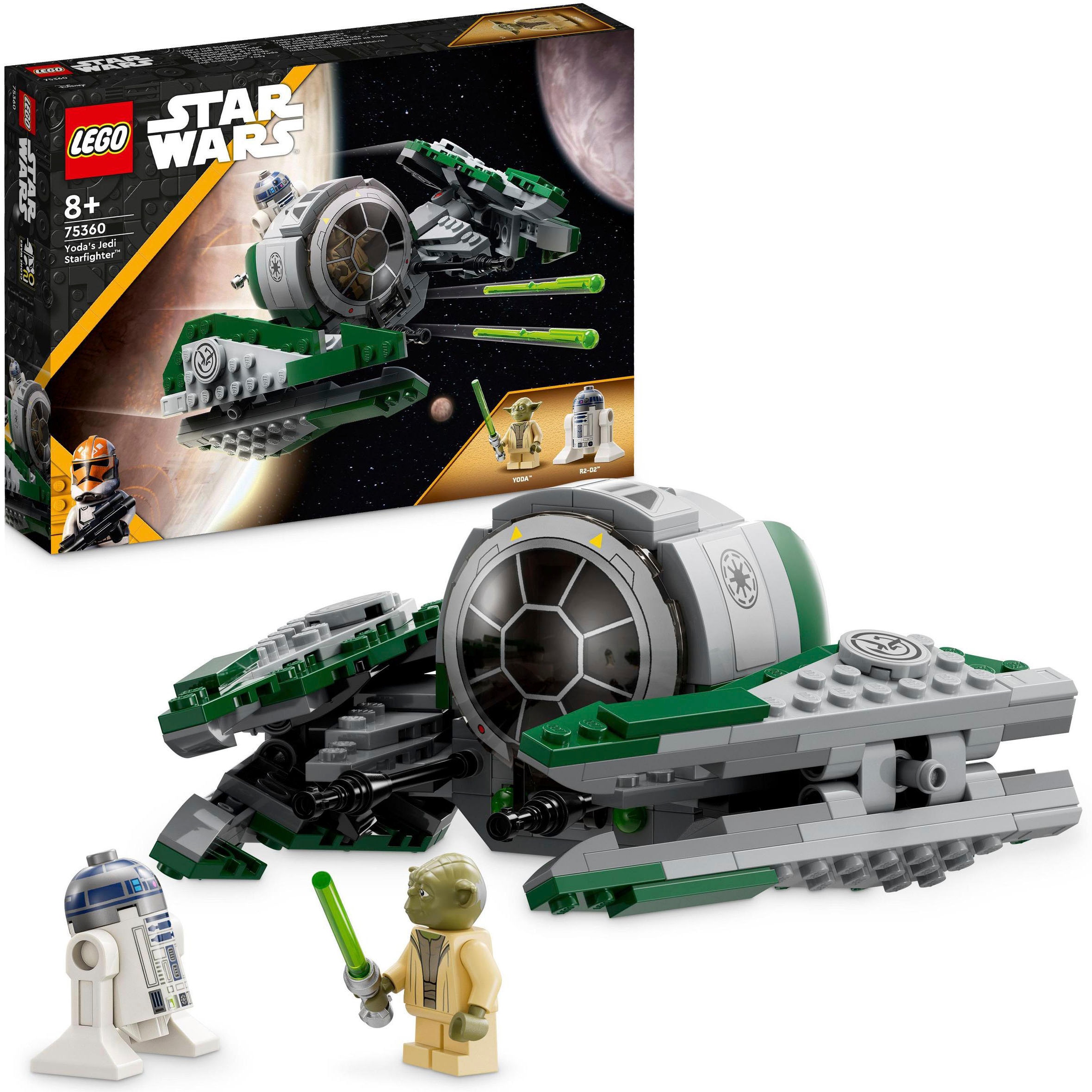 LEGO® Konstruktionsspielsteine »Yoda's Jedi Starfighter (75360), LEGO® Star Wars™«, (253 St.), Made in Europe