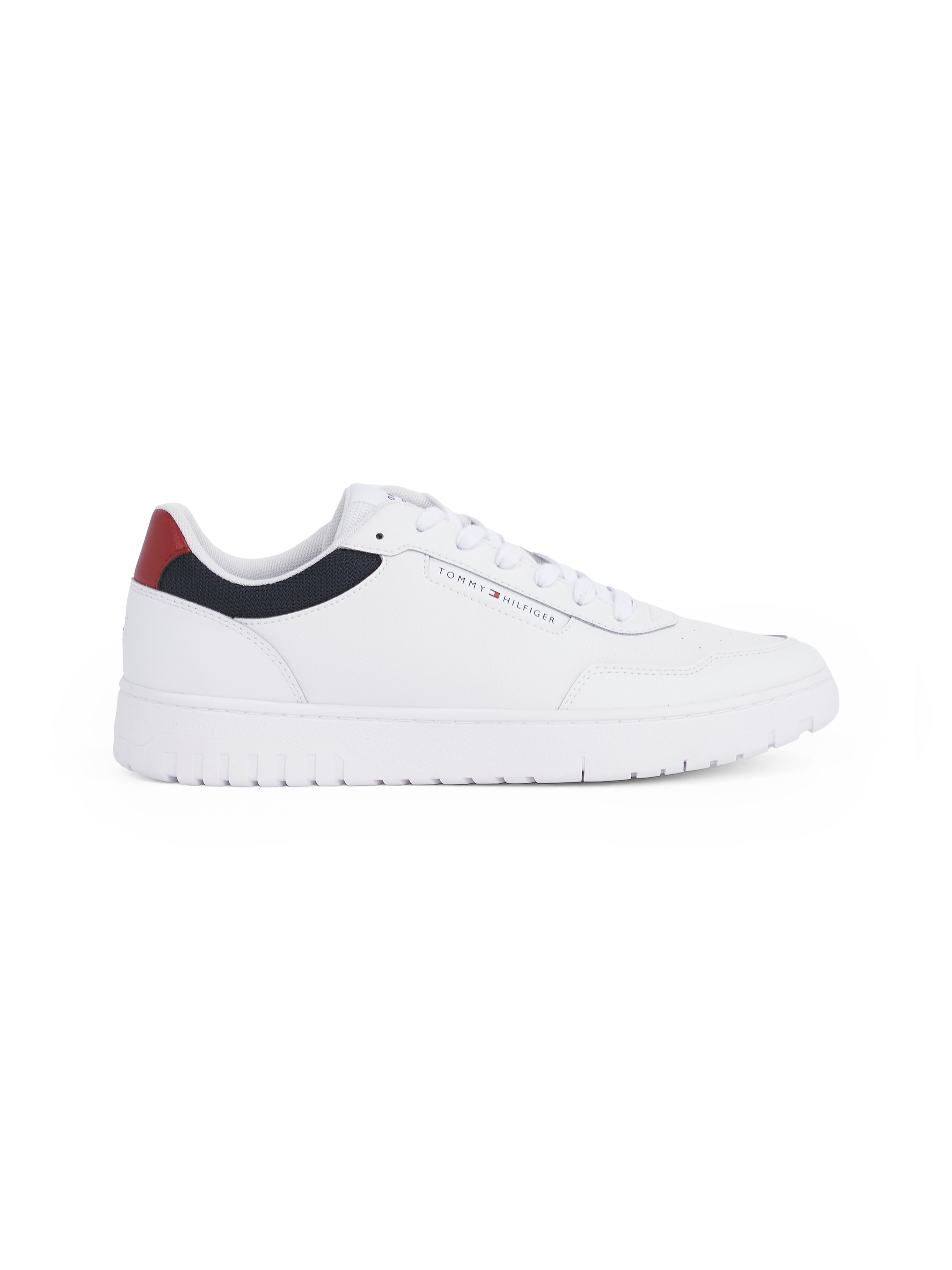 Tommy Hilfiger Sneaker »TH BASKET CORE LITE LTH«, Freitzeitschuh, Schnürschuh, Halbschuh mit gepolstertem Schaftrand