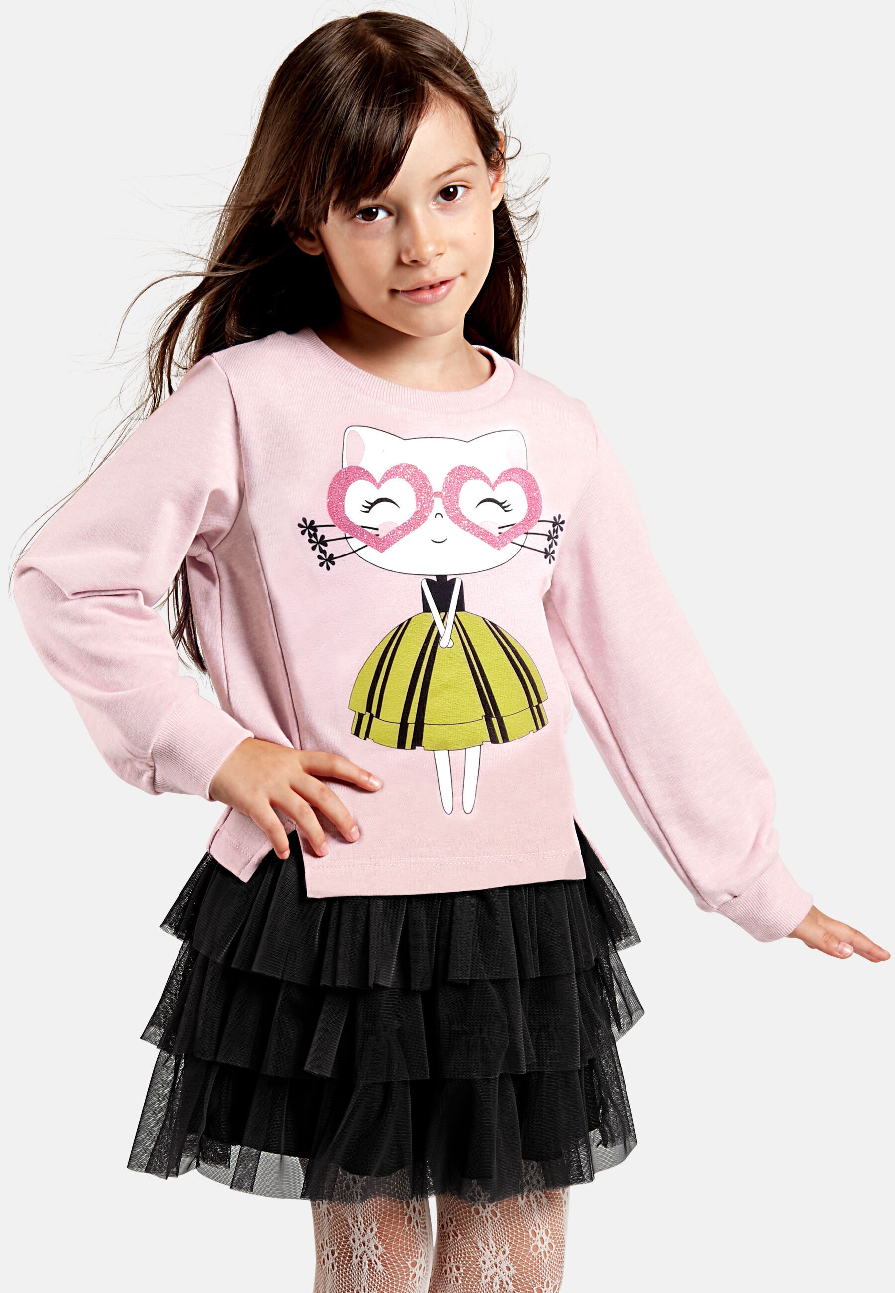 Denokids Suknelė »Heart Glasses« (2 tlg.) su el...