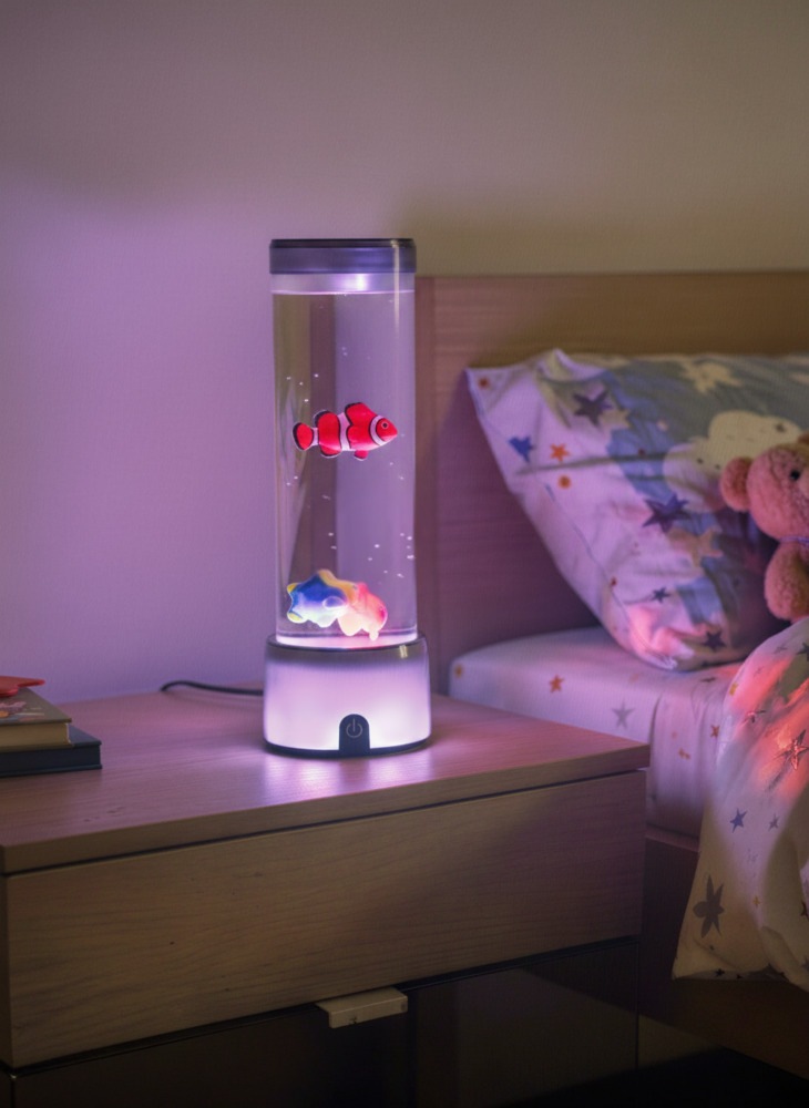 EGLO LED Tischleuchte »AQUA« LED-Modul 1 Stk. LED Quallenlampe Aqua, RGB Lampe mit Quallen