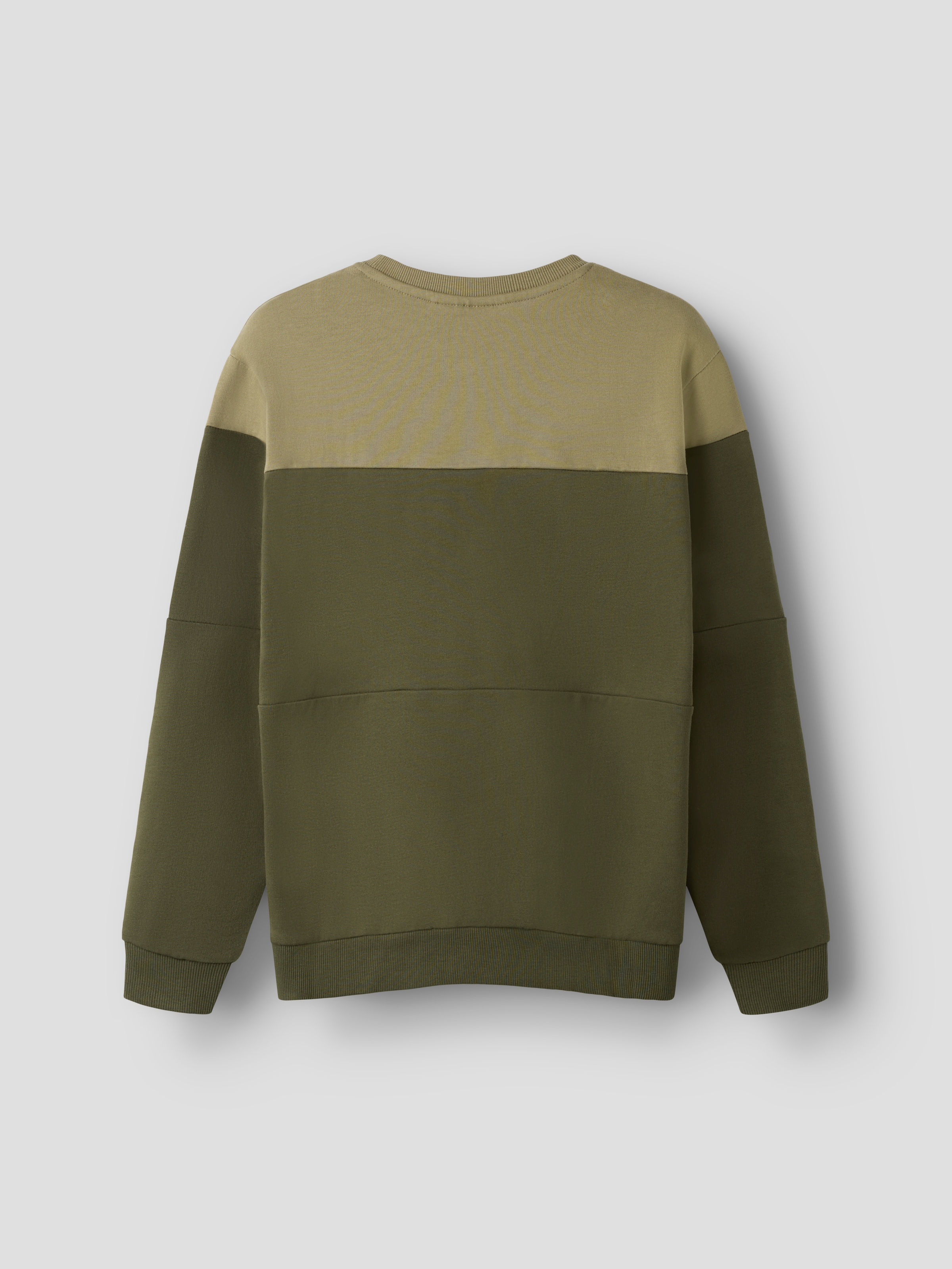 Name It Sweatshirt »NKMVEMIL LS NREG SWEAT BRU«, Baumwolle, regular fit, Colorblock, Print

