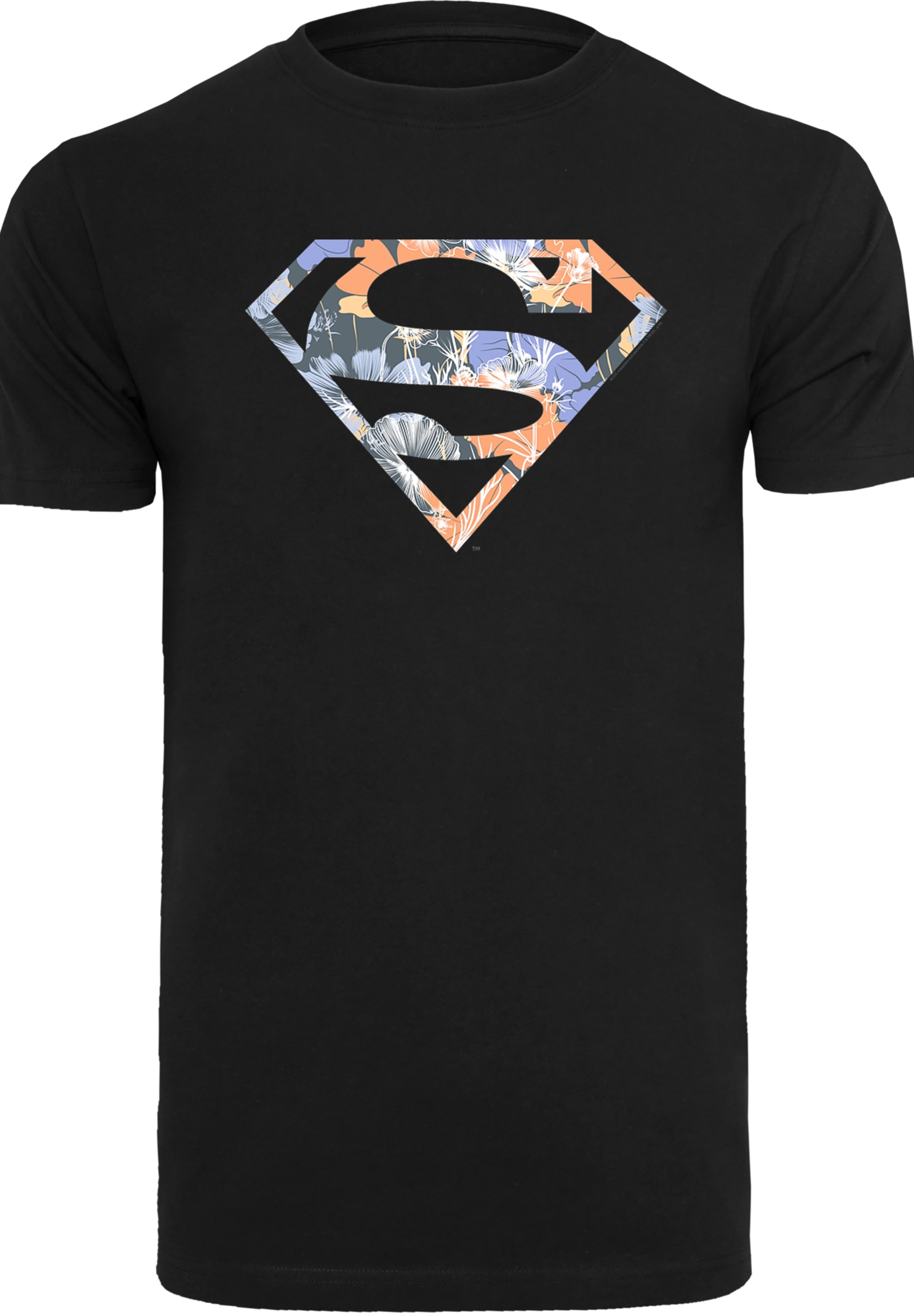 F4NT4STIC T-Shirt »T-Shirt DC Comics Superman Floral Logo Superheld«, Herren,Premium Merch,Regular-Fit,Basic,Bedruckt