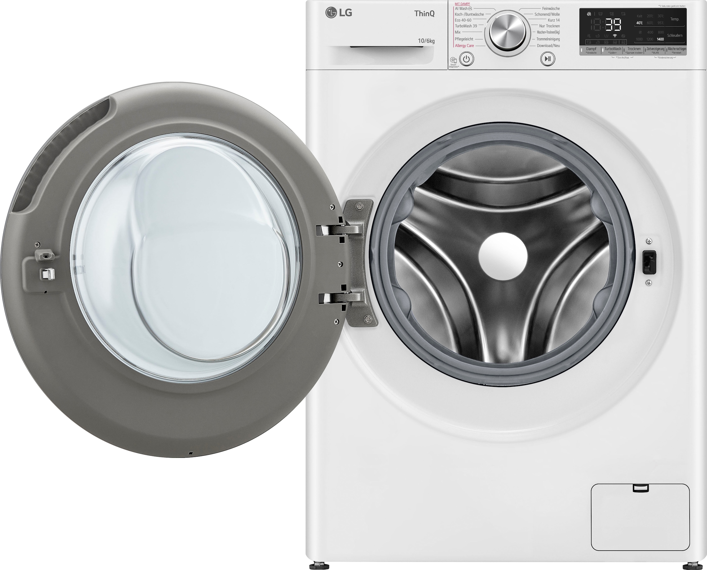 LG Waschtrockner »W4WR70X61«, Serie 7, 4 Jahre Garantie inklusive